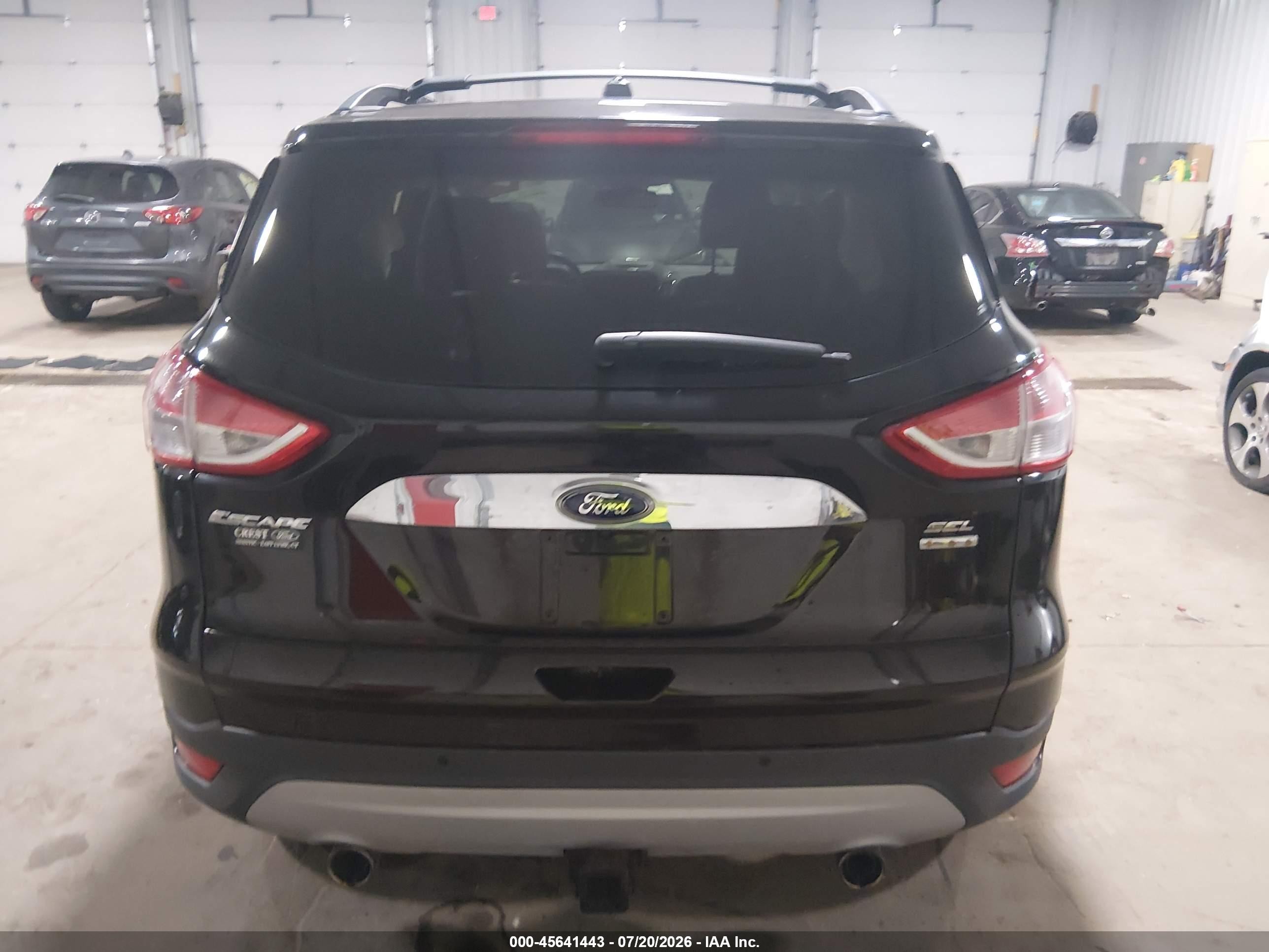 2013 Ford Escape Sel Черный vin: 1FMCU9H91DUA82775