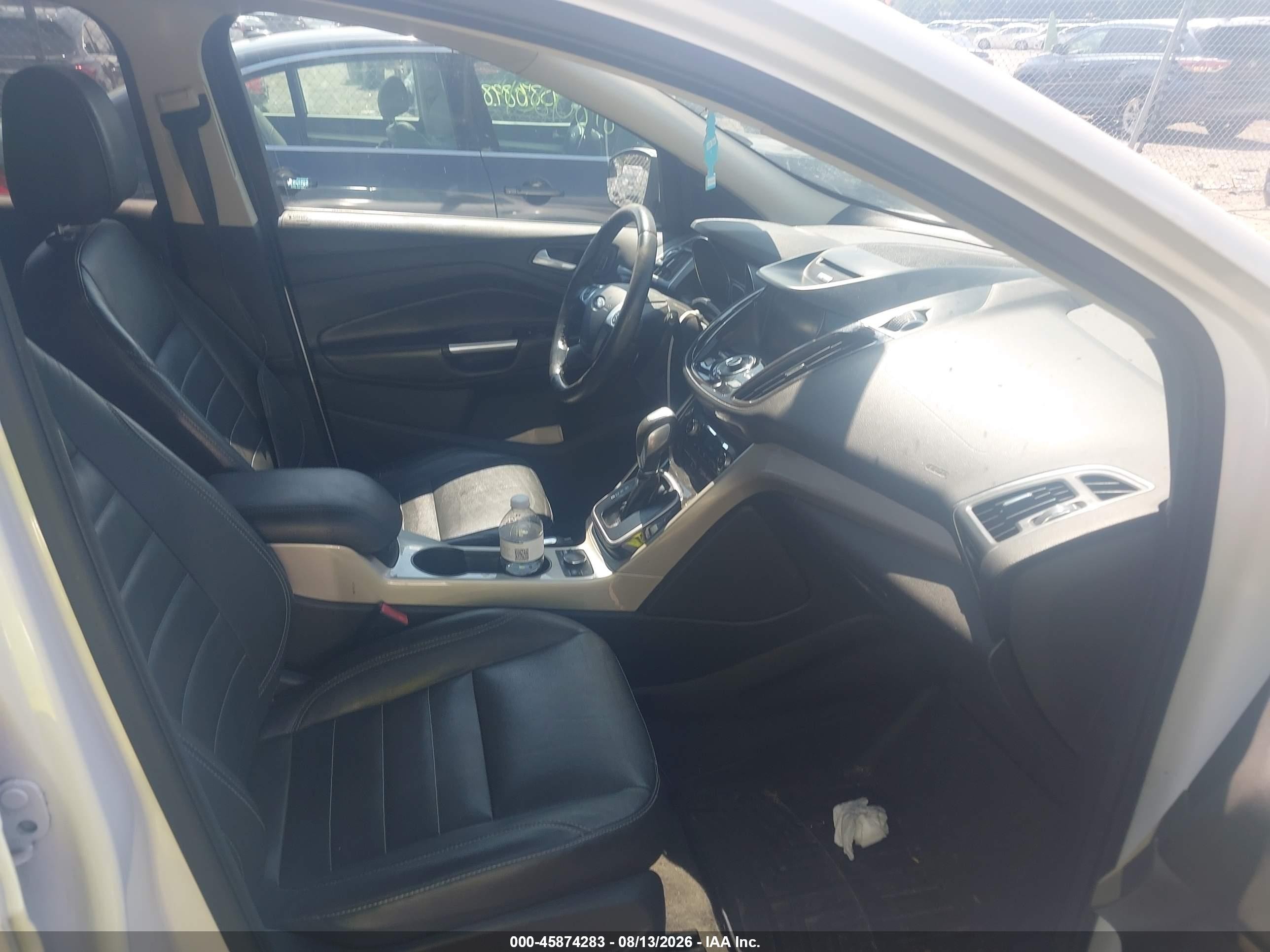 2013 Ford Escape Sel White vin: 1FMCU9H91DUC40631