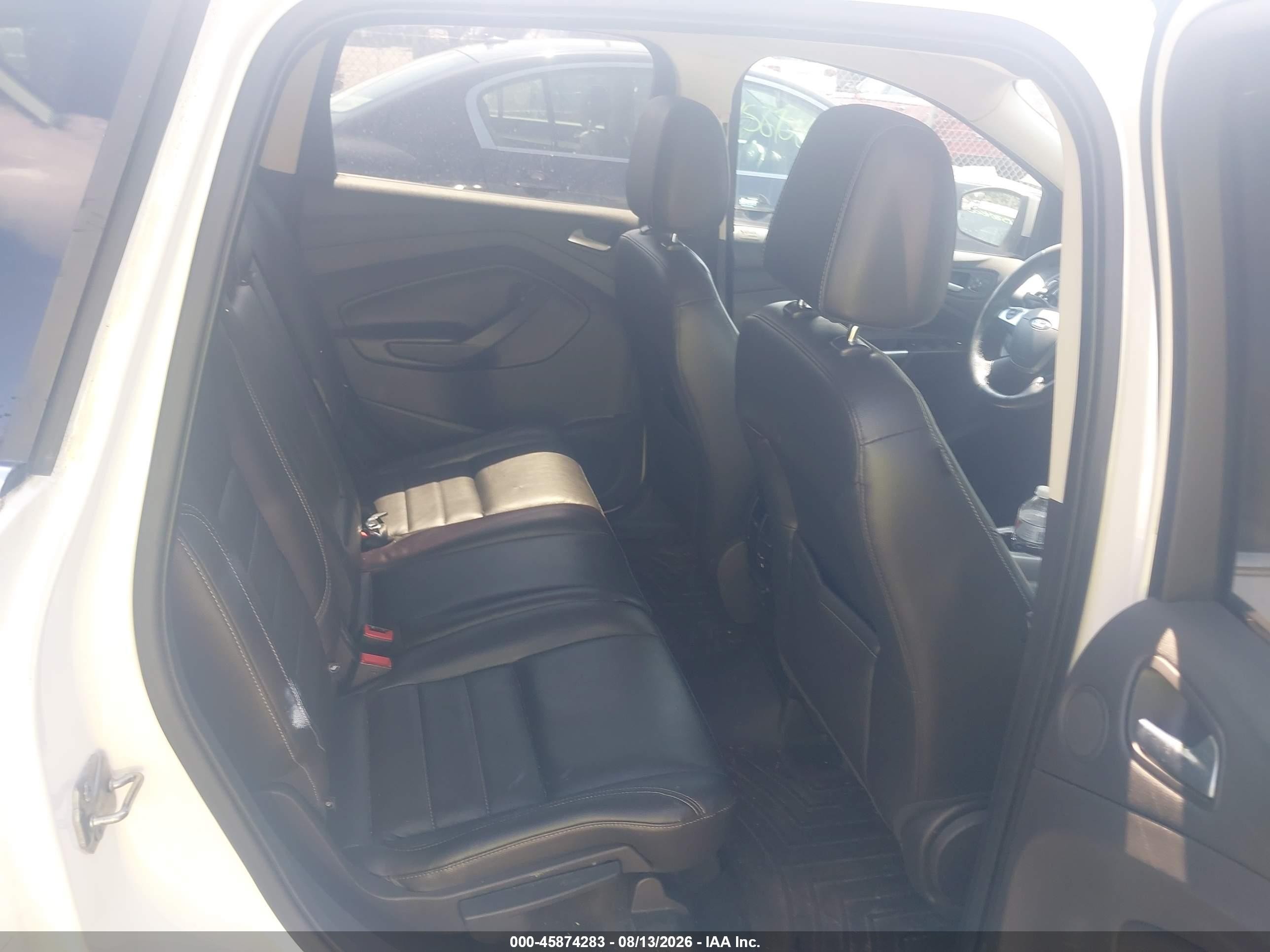 2013 Ford Escape Sel White vin: 1FMCU9H91DUC40631