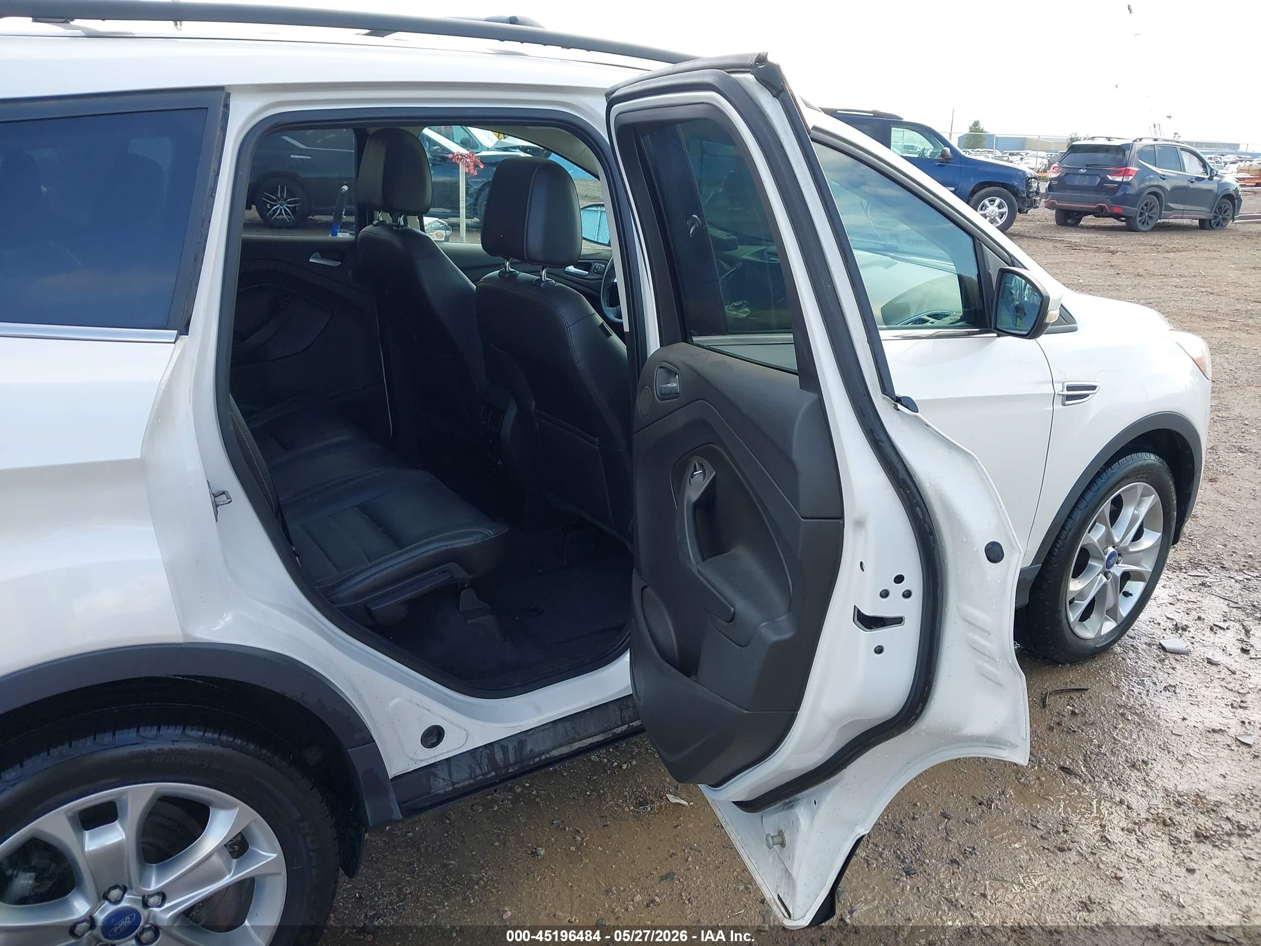2013 Ford Escape Sel White vin: 1FMCU9H91DUC81213