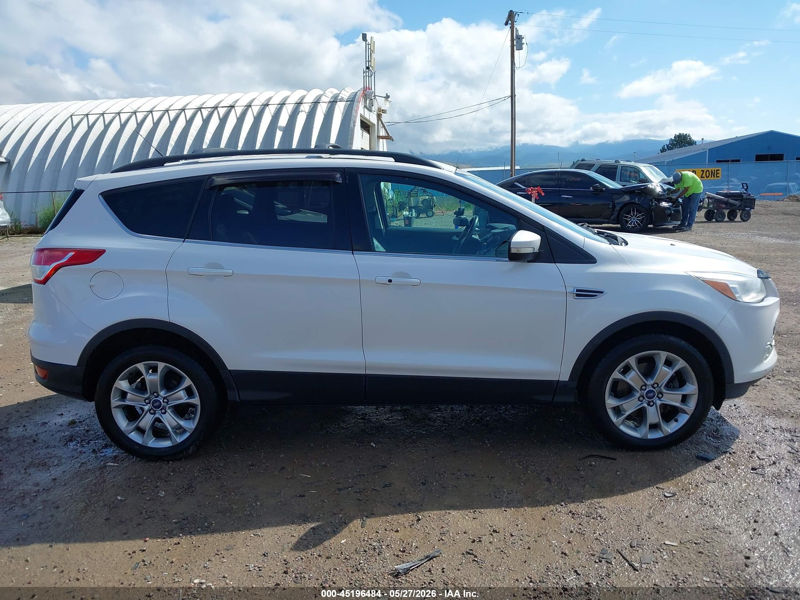2013 Ford Escape Sel White vin: 1FMCU9H91DUC81213