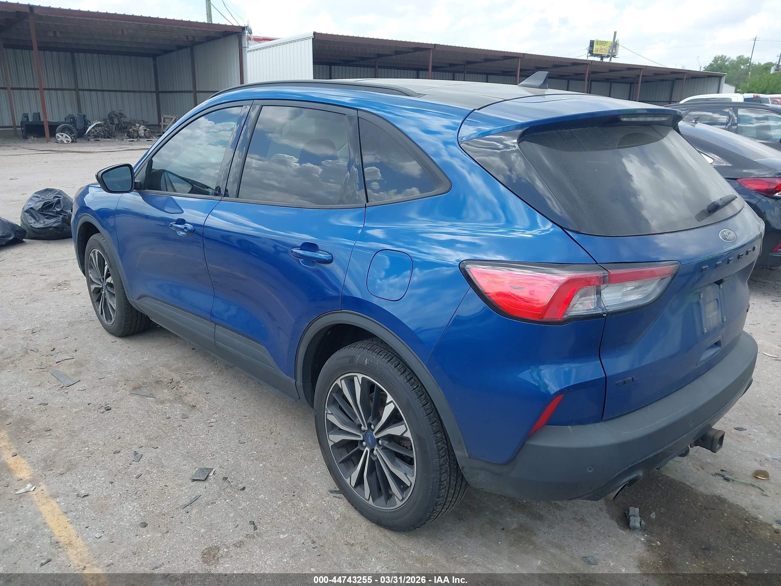 2022 Ford Escape Sel Blue vin: 1FMCU9H91NUB37145