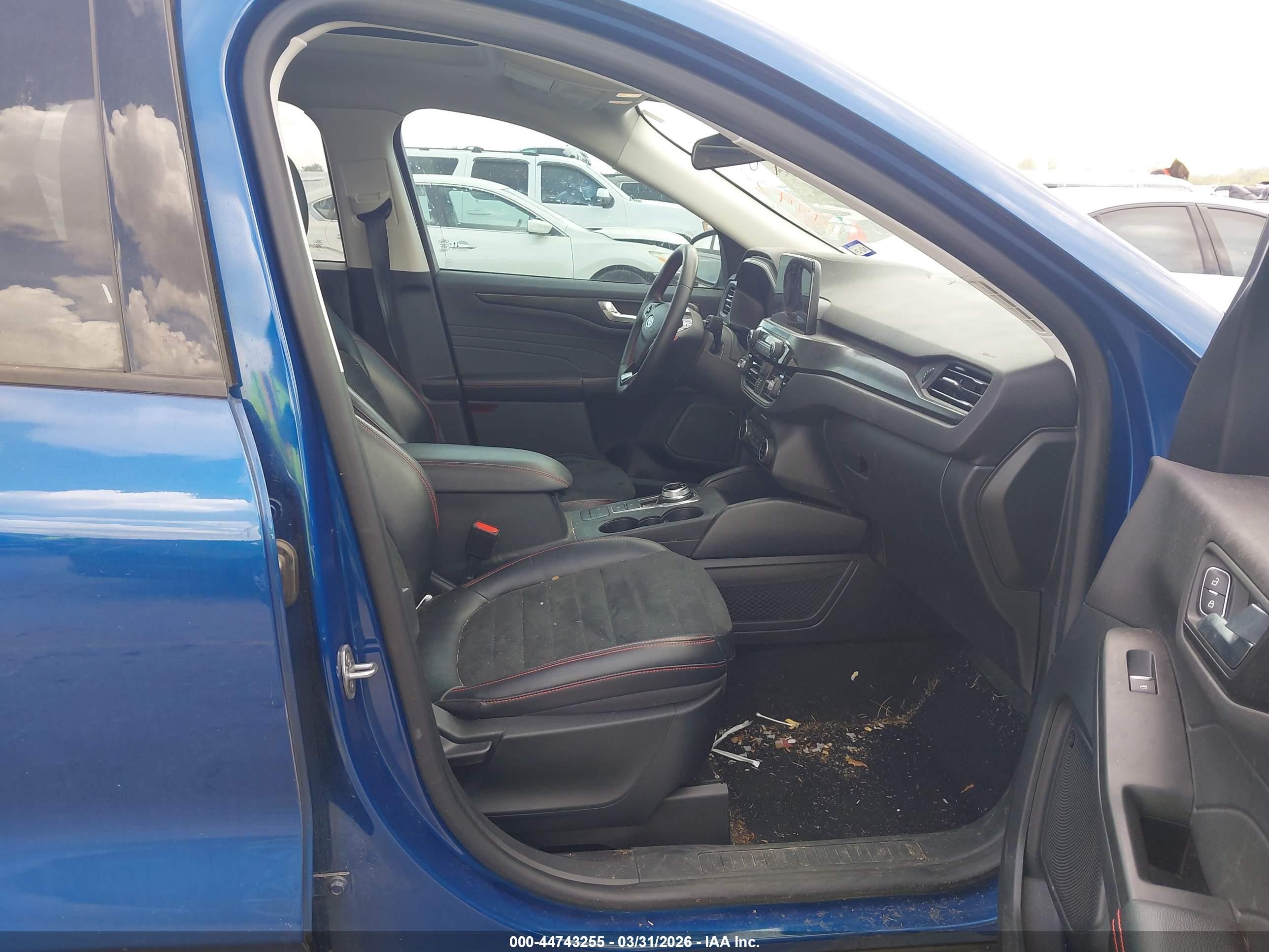2022 Ford Escape Sel Blue vin: 1FMCU9H91NUB37145