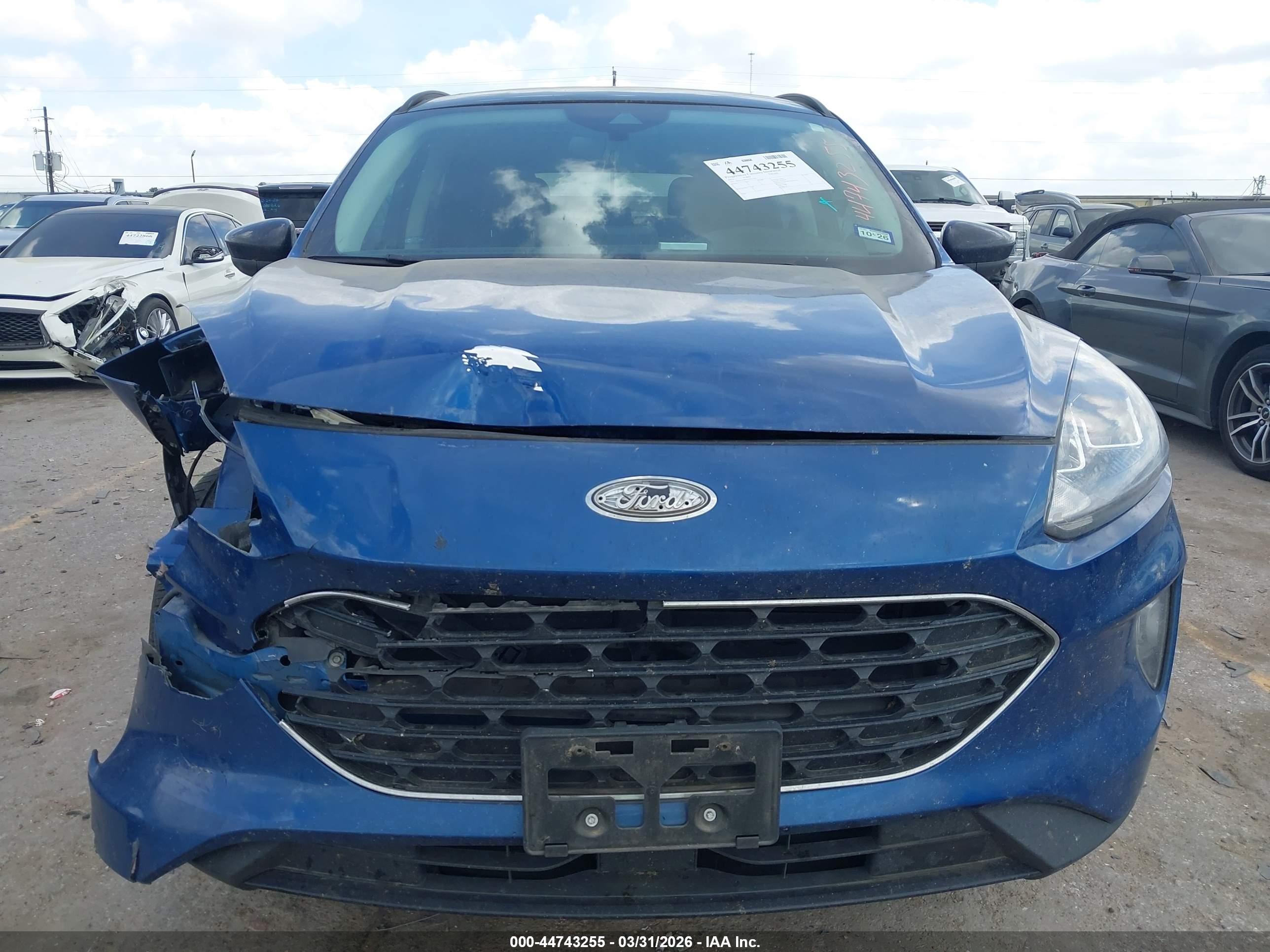 2022 Ford Escape Sel Blue vin: 1FMCU9H91NUB37145