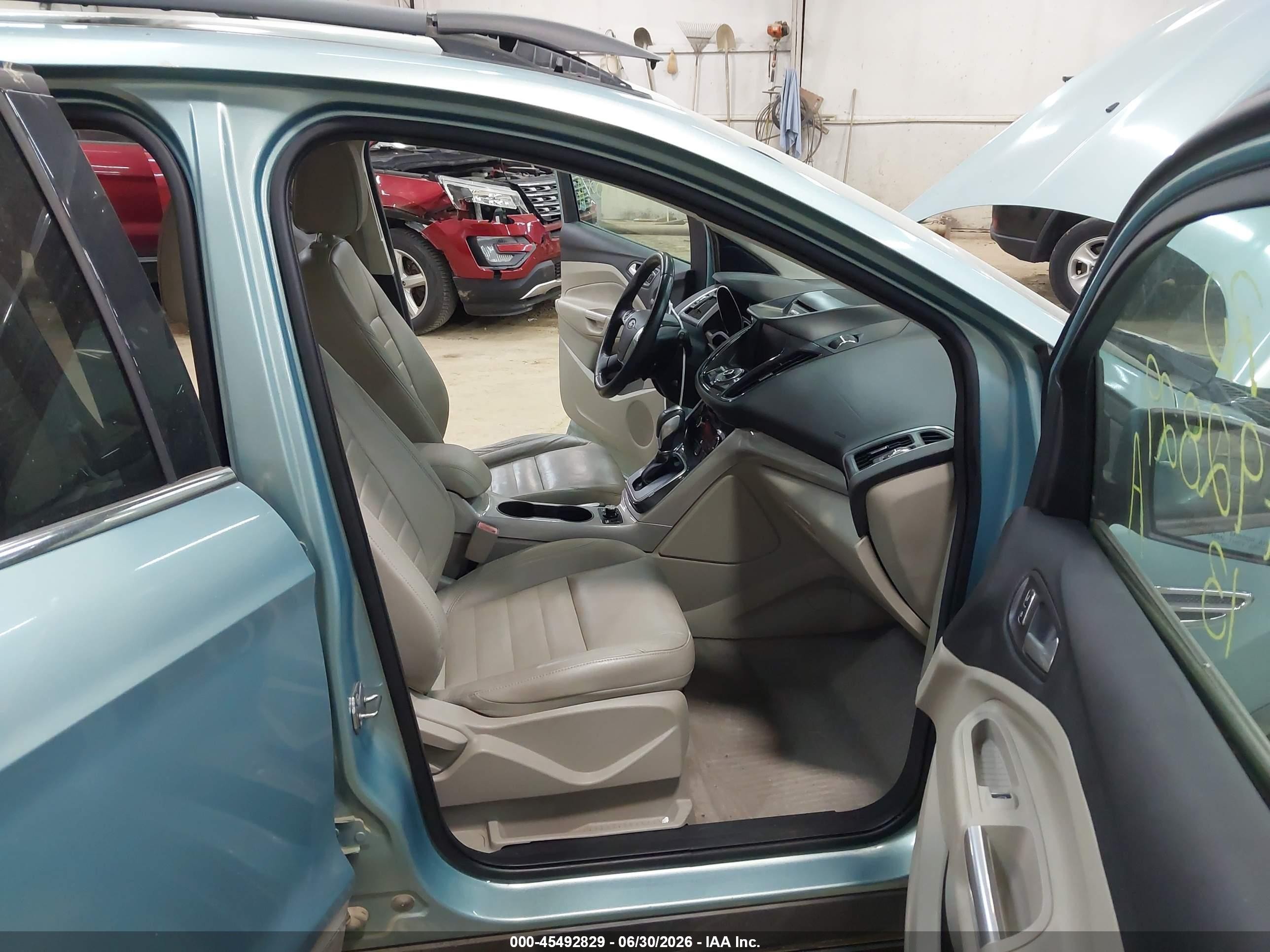 2013 Ford Escape Sel Green vin: 1FMCU9H92DUB44068