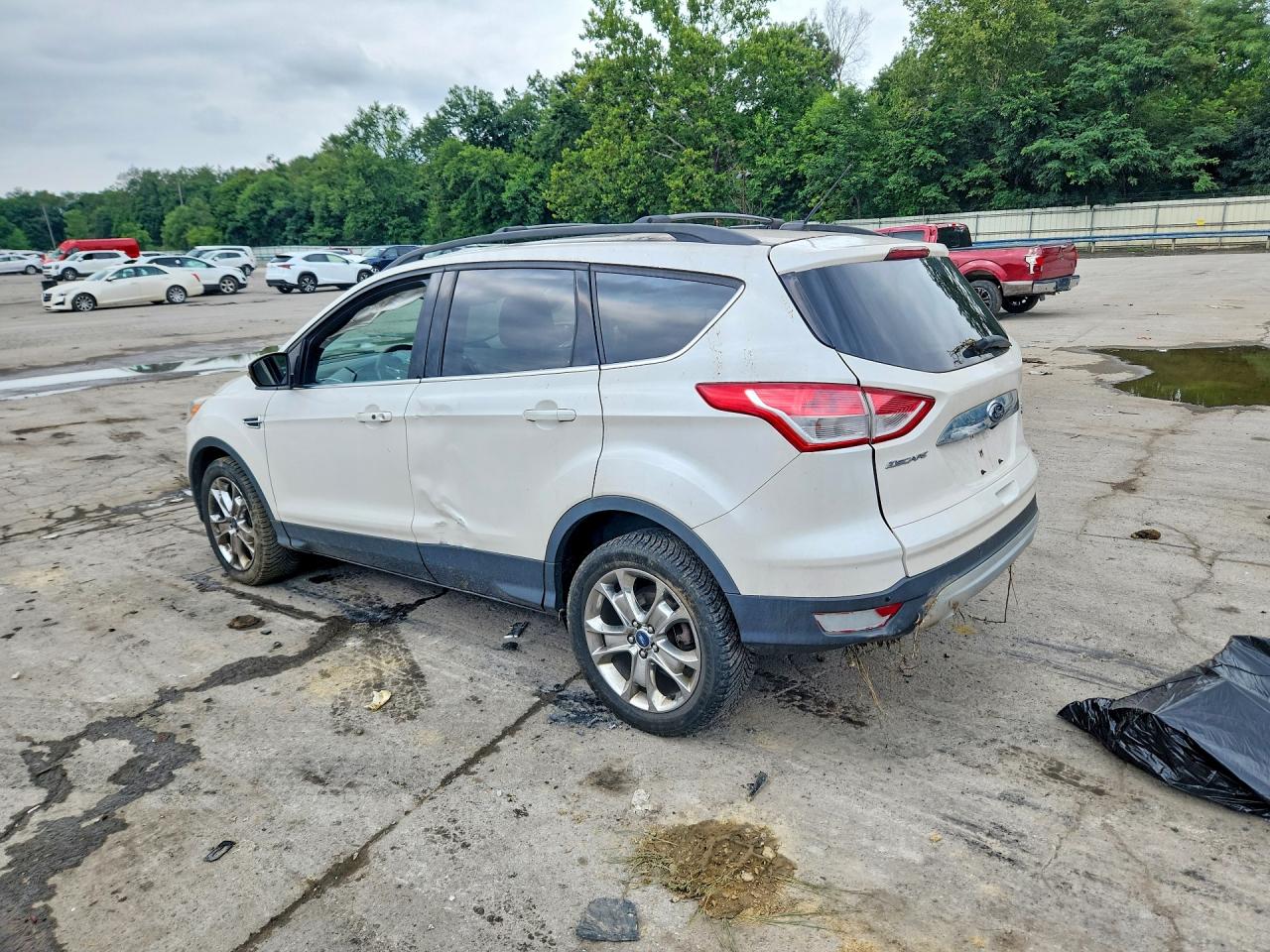 2013 Ford Escape Sel White vin: 1FMCU9H92DUB61081