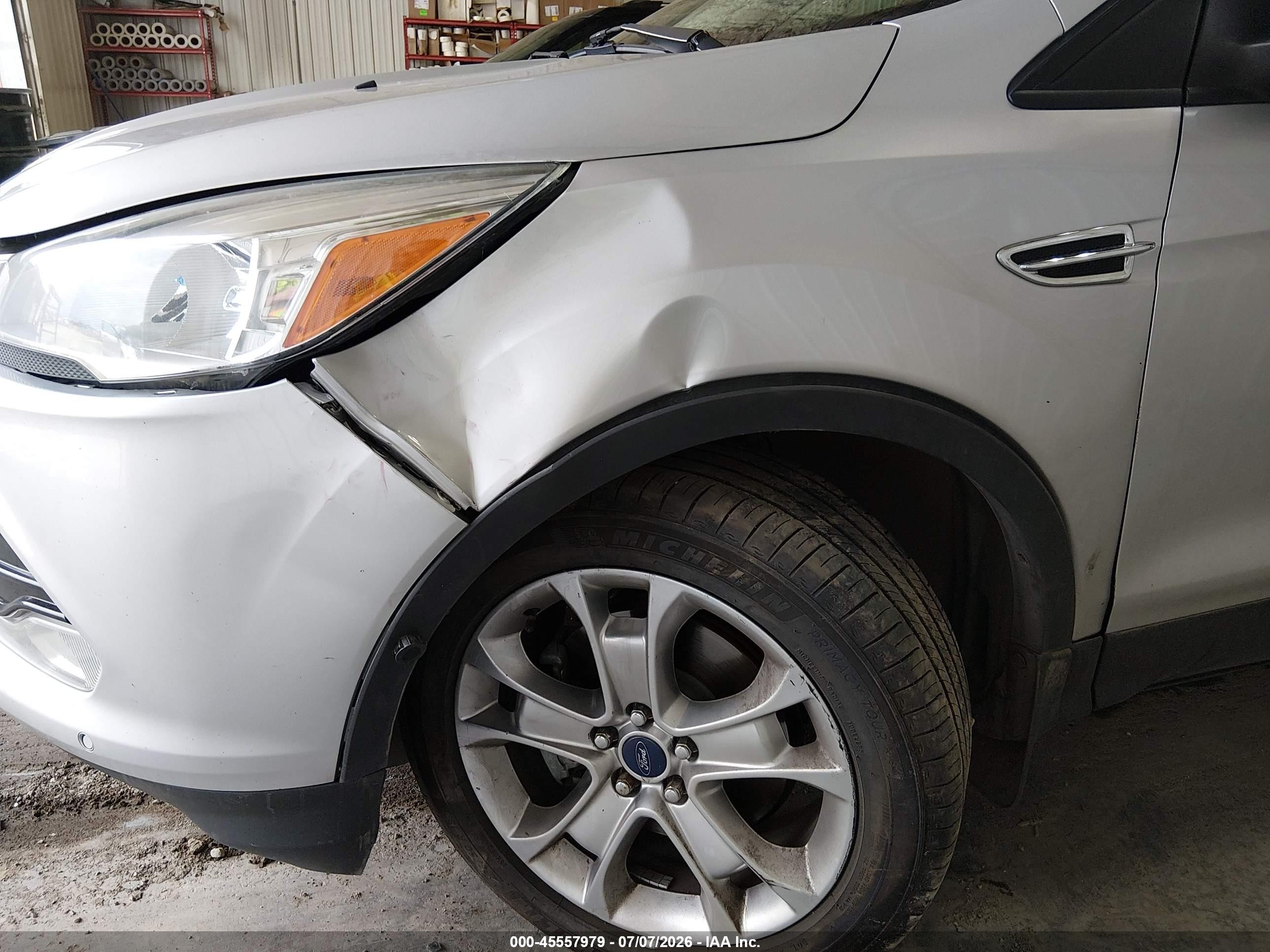 2013 Ford Escape Sel Silver vin: 1FMCU9H92DUC36507