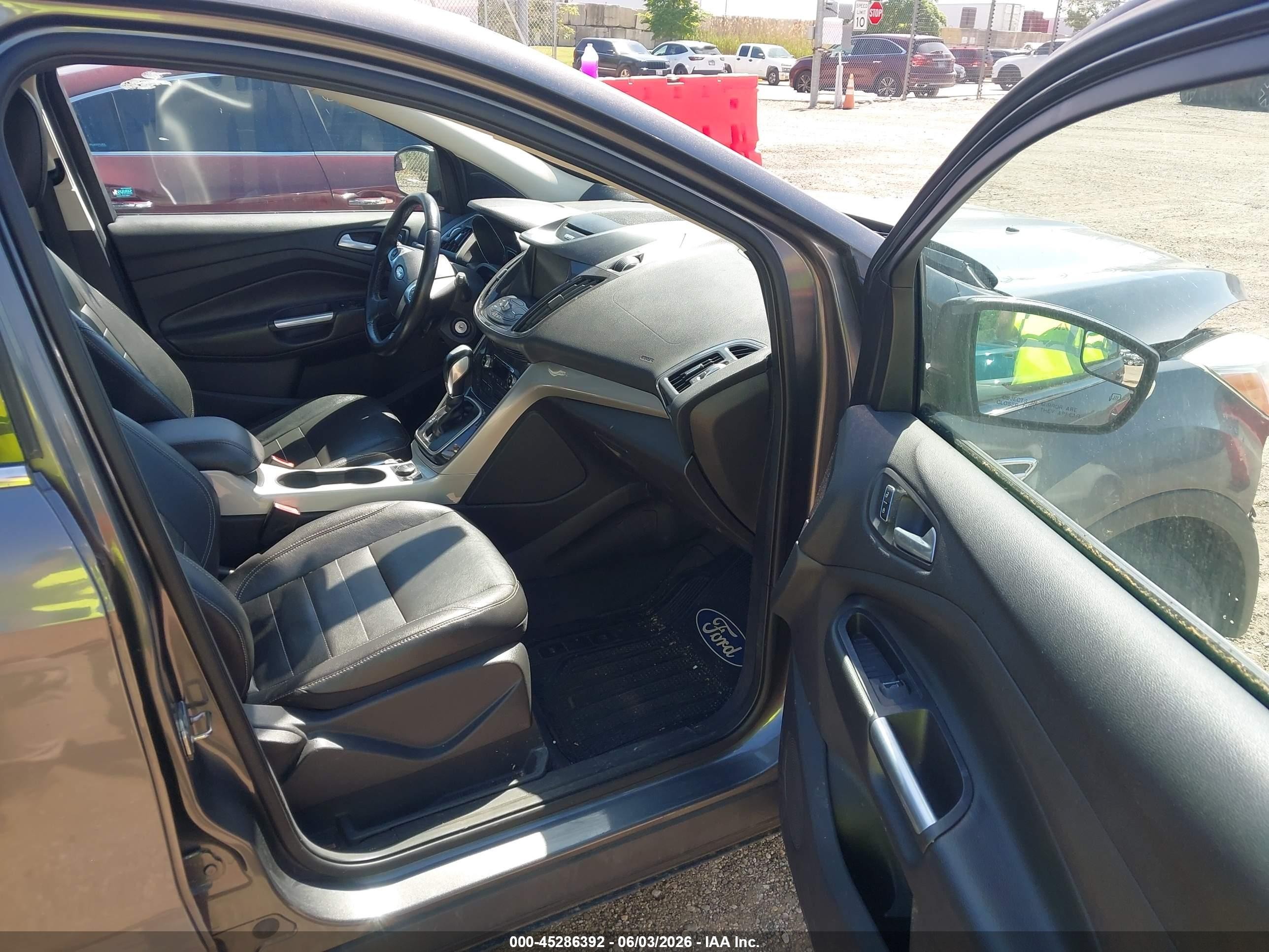 2013 Ford Escape Sel Серый vin: 1FMCU9H92DUC94763