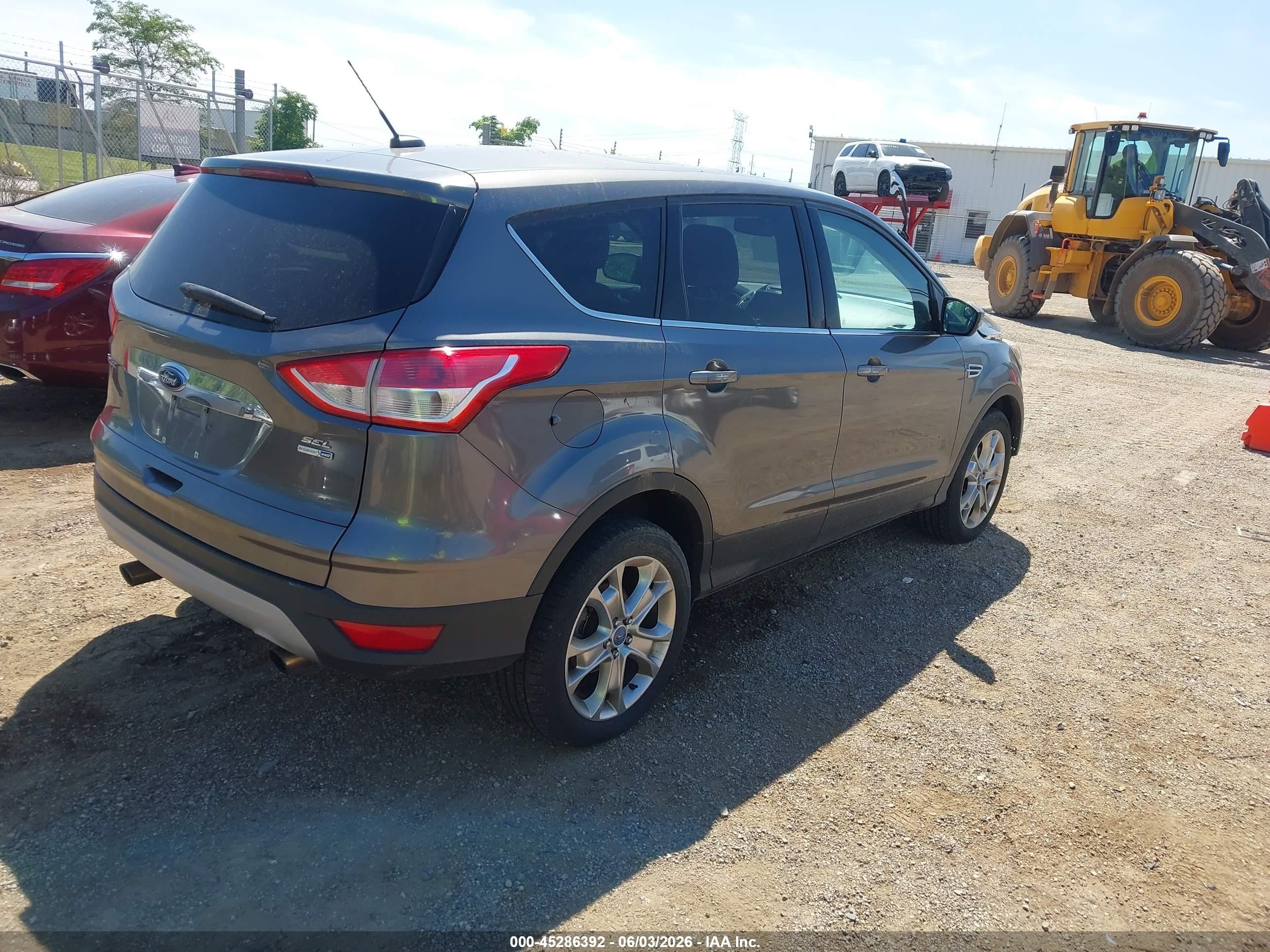 2013 Ford Escape Sel Серый vin: 1FMCU9H92DUC94763