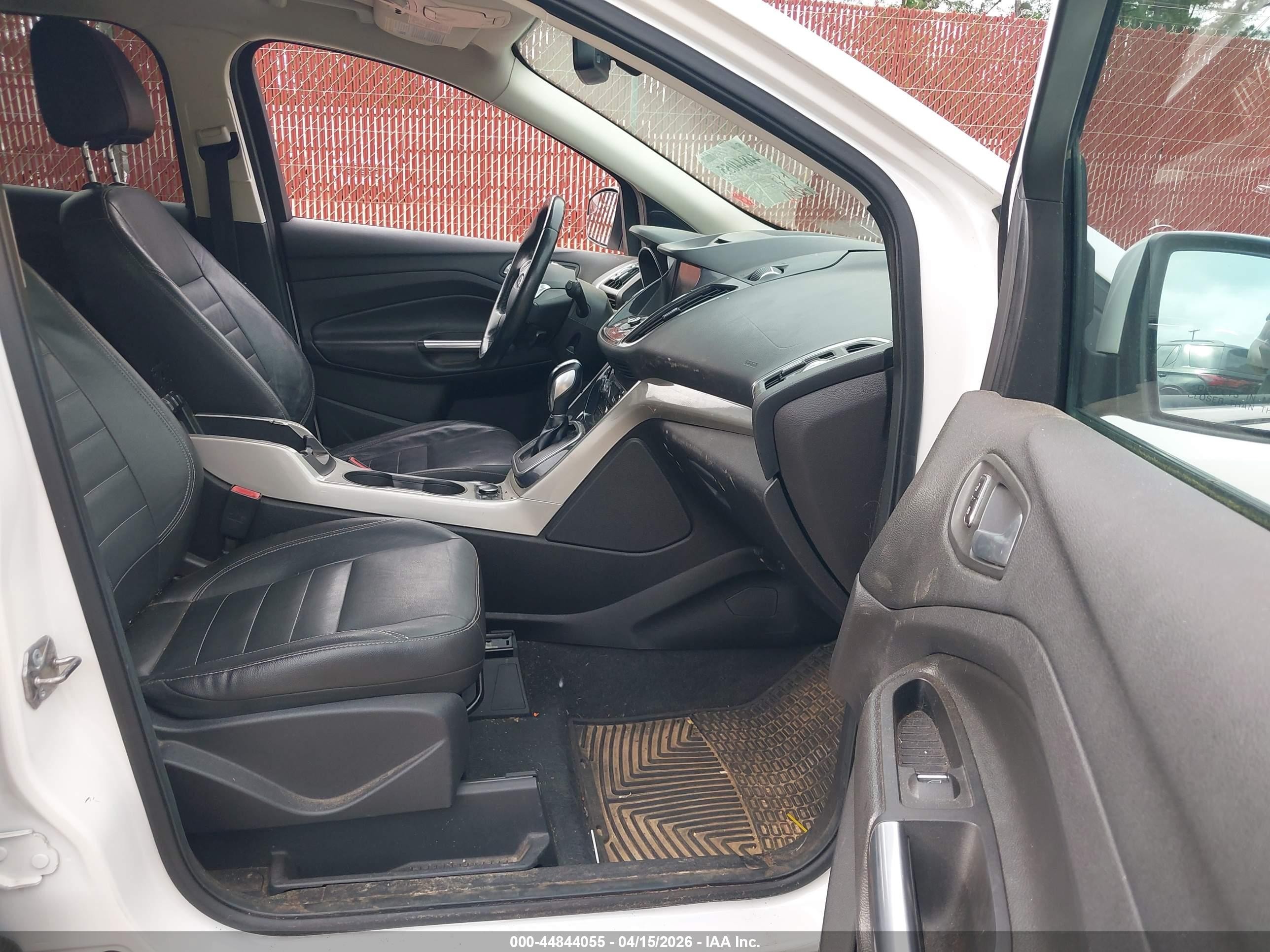 2013 Ford Escape Sel Белый vin: 1FMCU9H92DUD39684