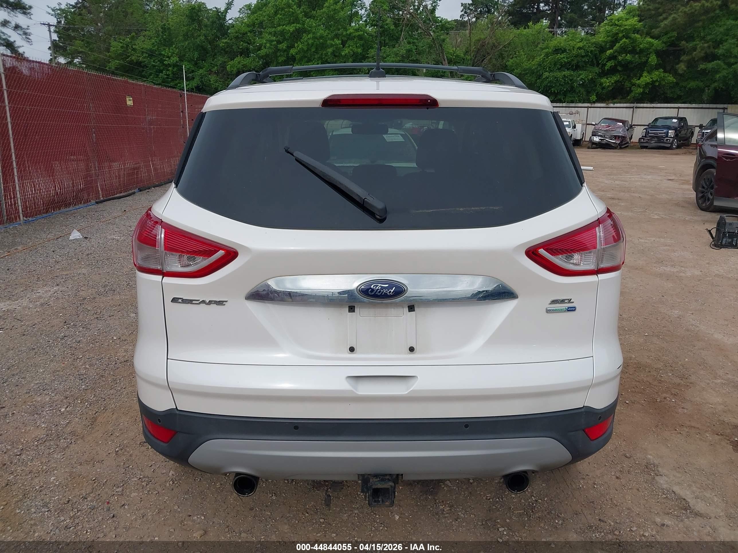 2013 Ford Escape Sel Белый vin: 1FMCU9H92DUD39684
