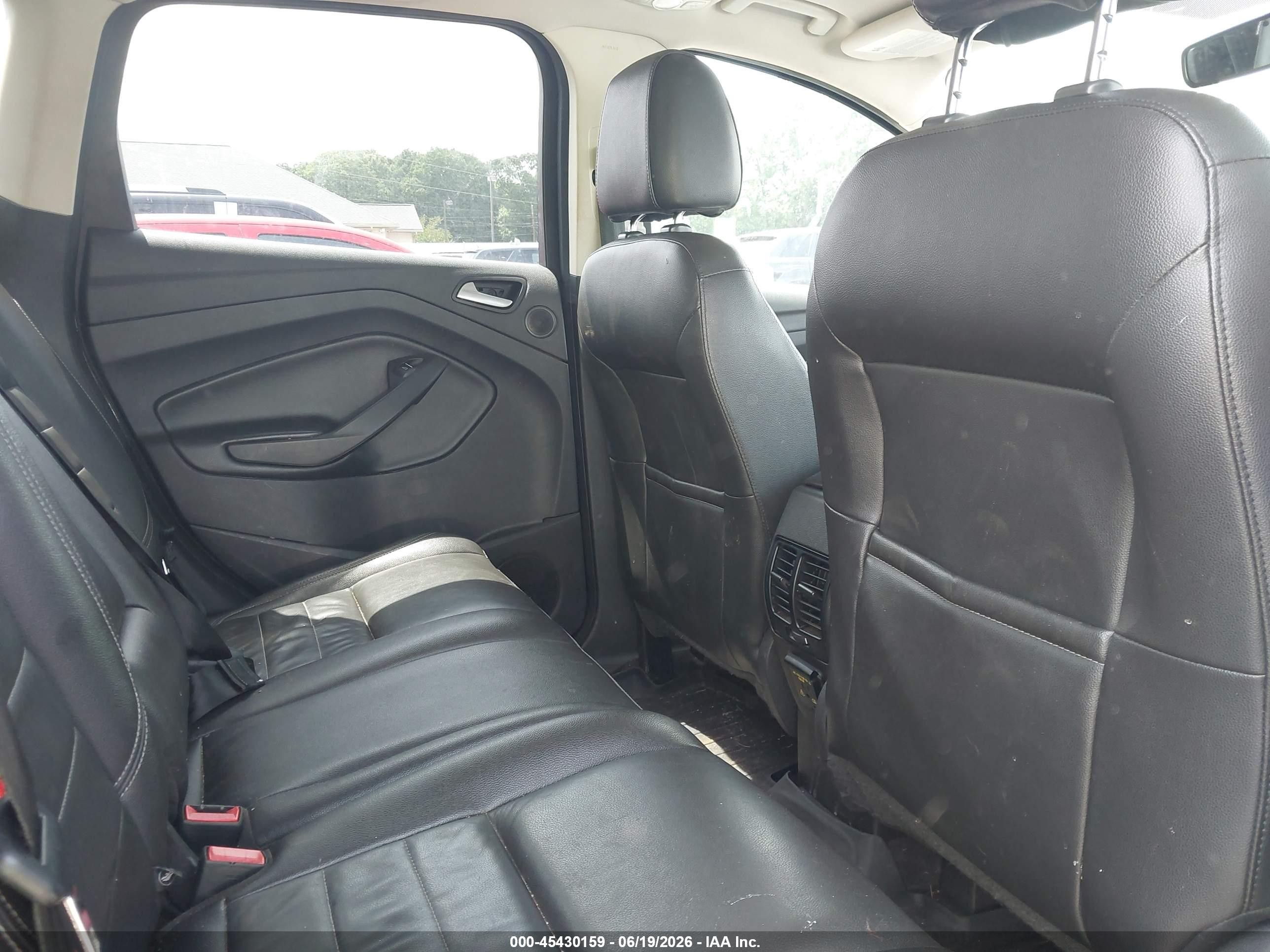 2013 Ford Escape Sel Черный vin: 1FMCU9H92DUD54301