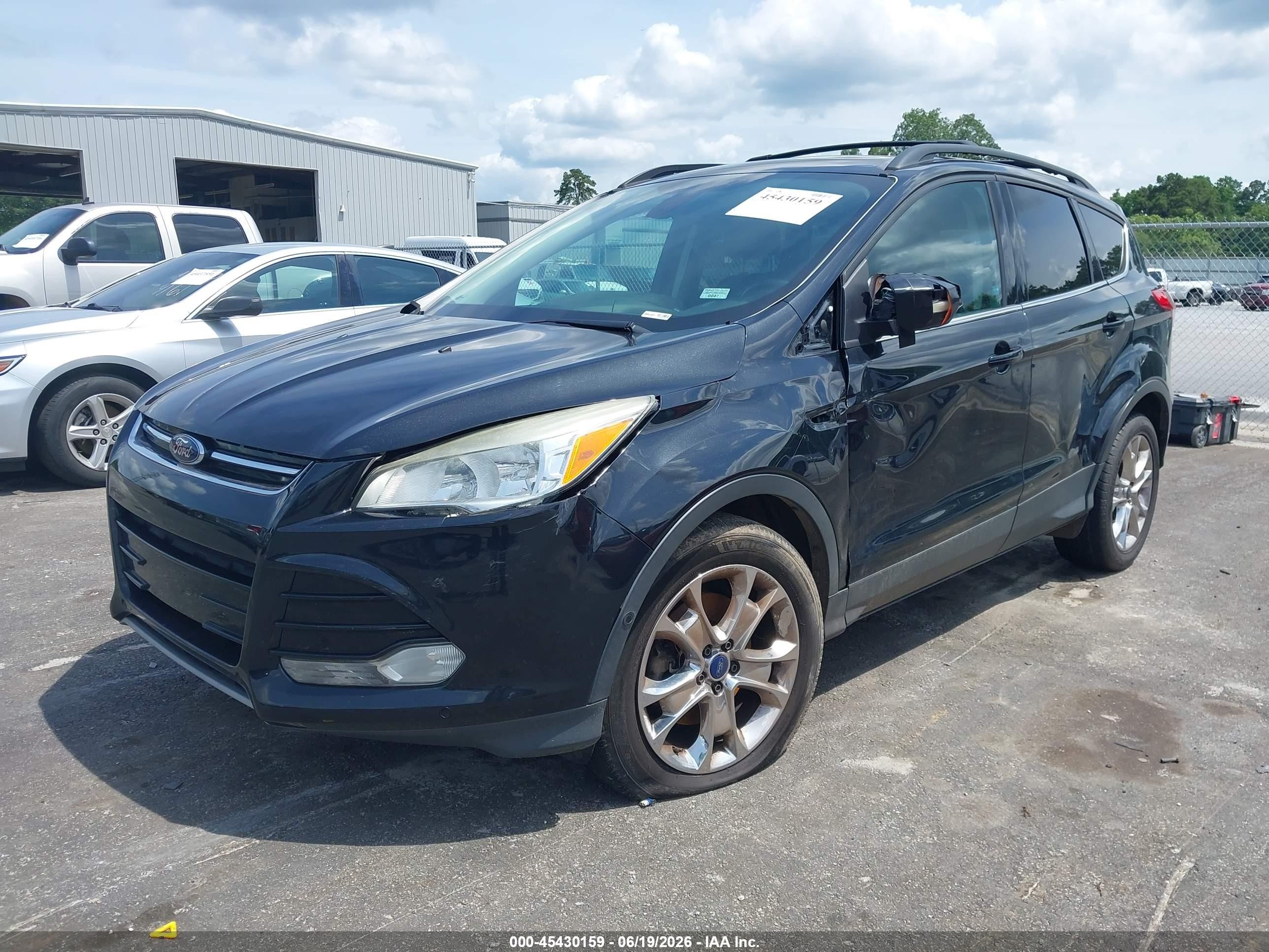 2013 Ford Escape Sel Черный vin: 1FMCU9H92DUD54301