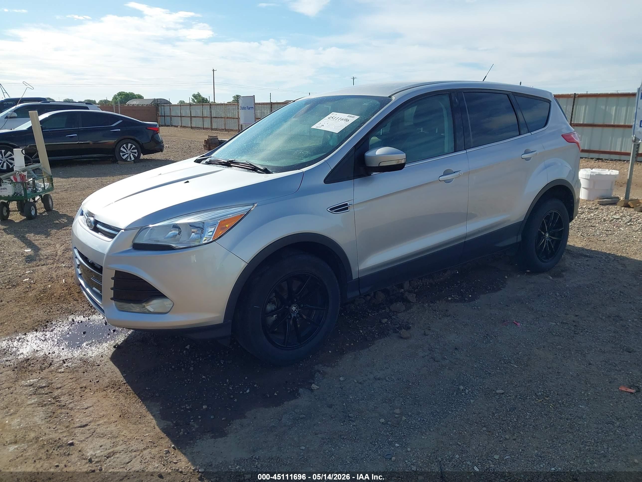 2013 Ford Escape Sel Silver vin: 1FMCU9H92DUD88285