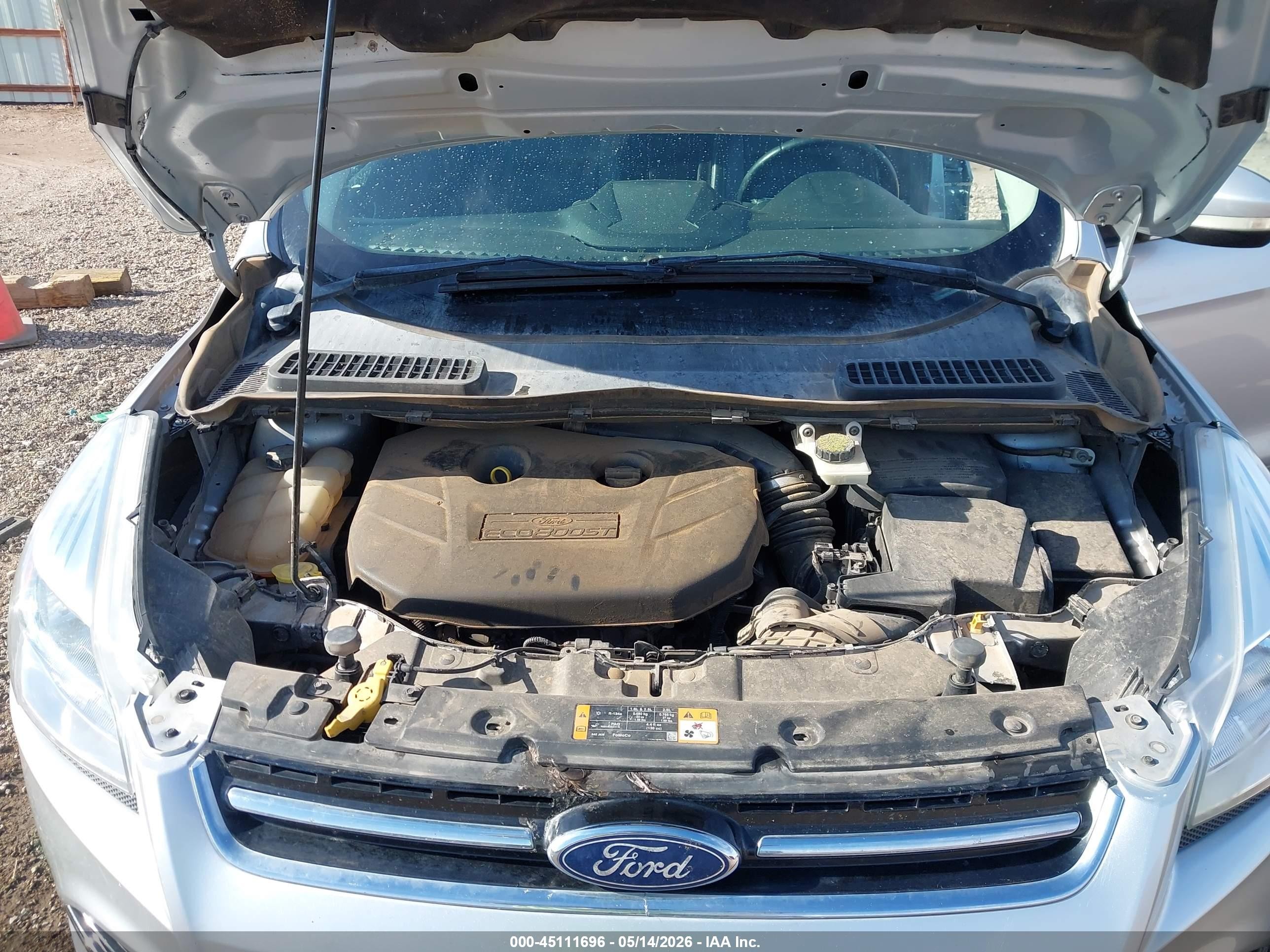 2013 Ford Escape Sel Silver vin: 1FMCU9H92DUD88285