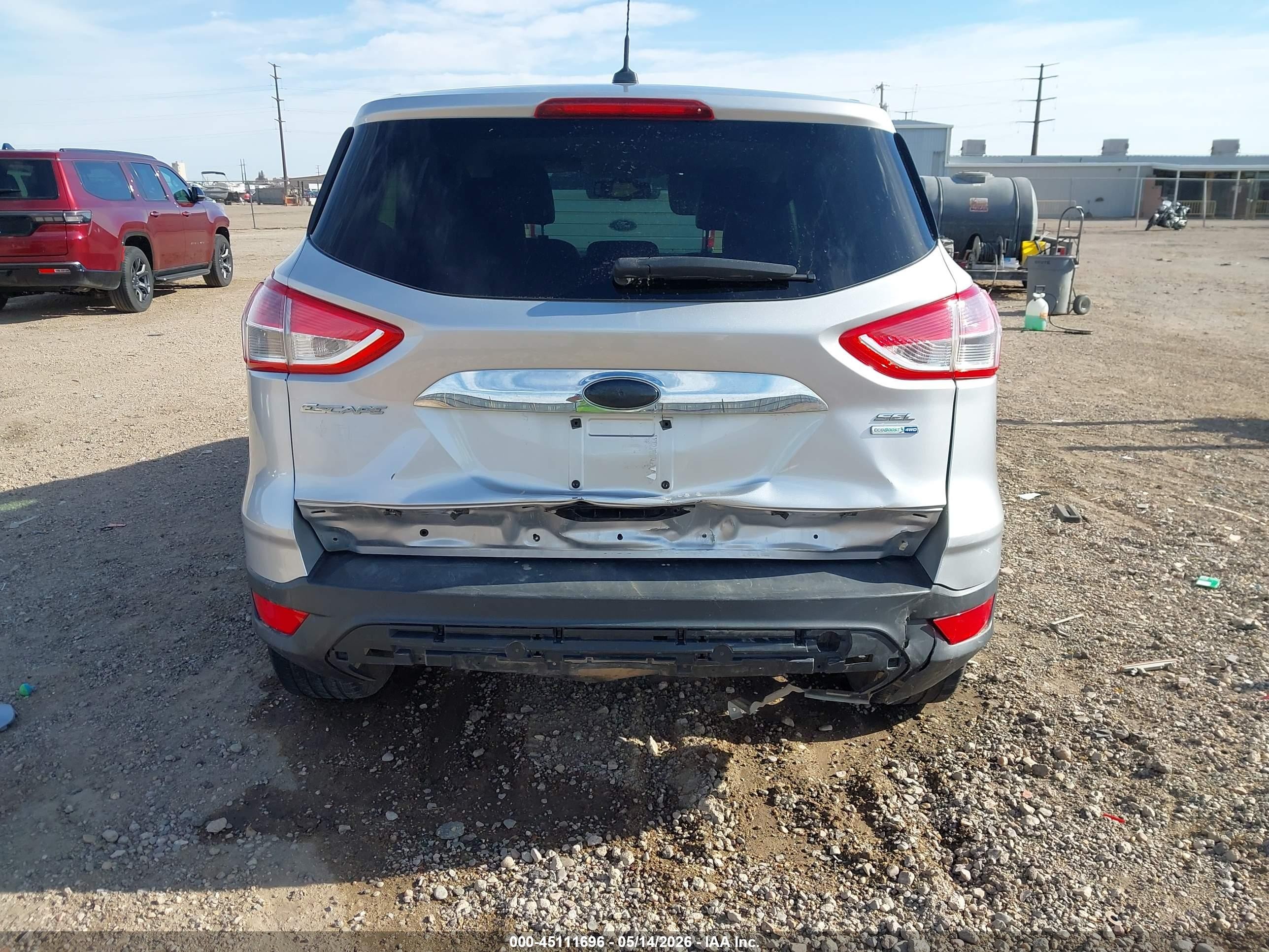 2013 Ford Escape Sel Silver vin: 1FMCU9H92DUD88285