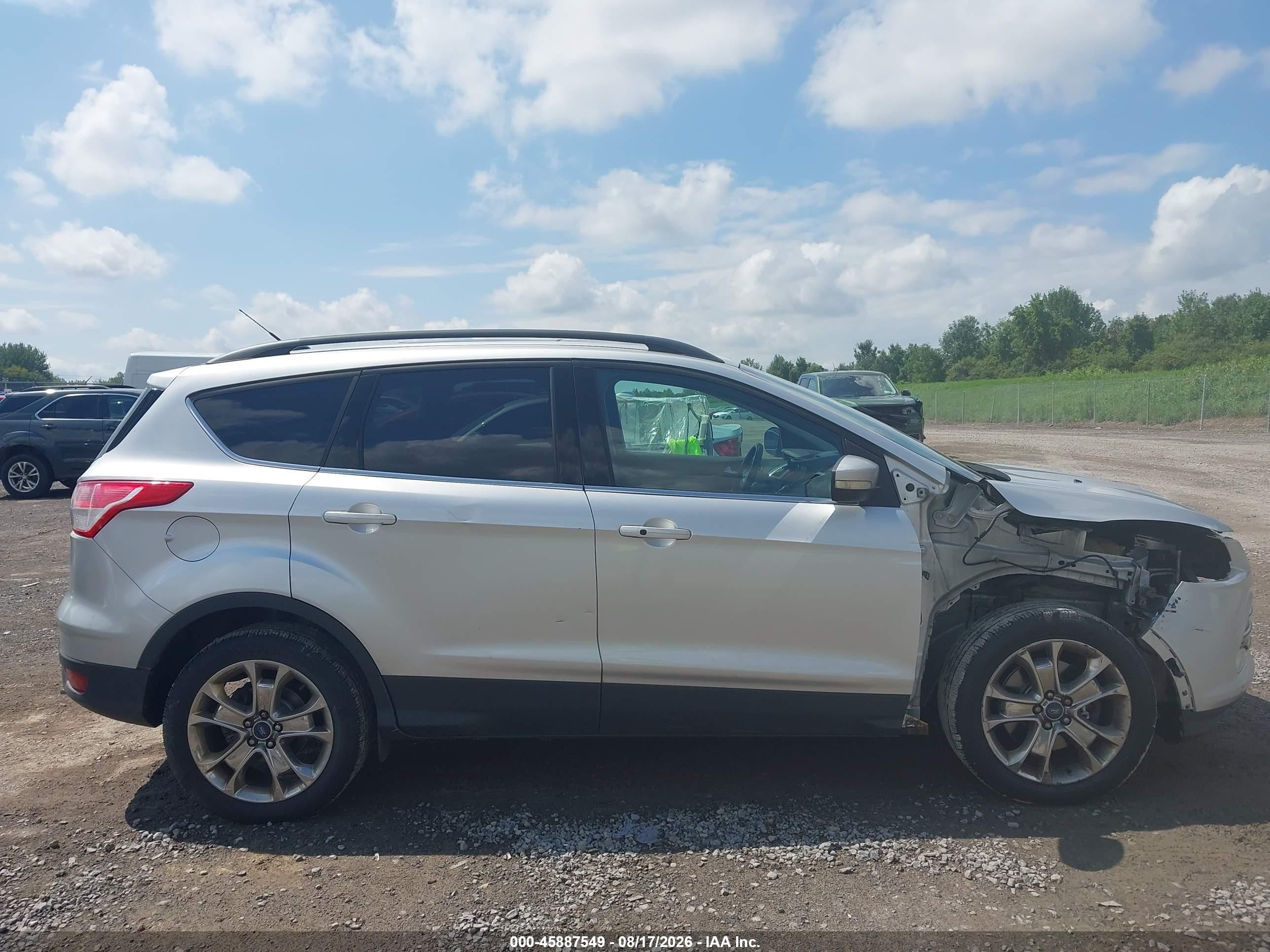 2013 Ford Escape Sel Серебряный vin: 1FMCU9H93DUA45386