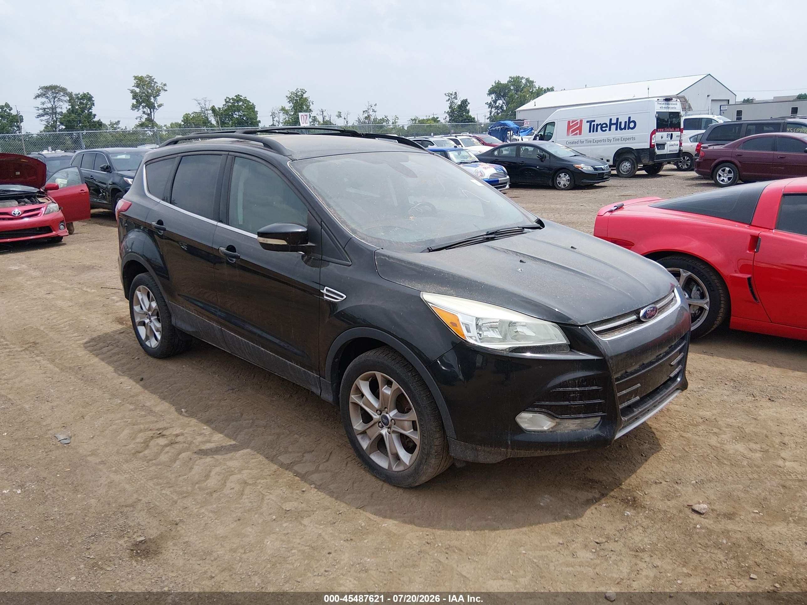 2013 Ford Escape Sel Black vin: 1FMCU9H93DUB14027