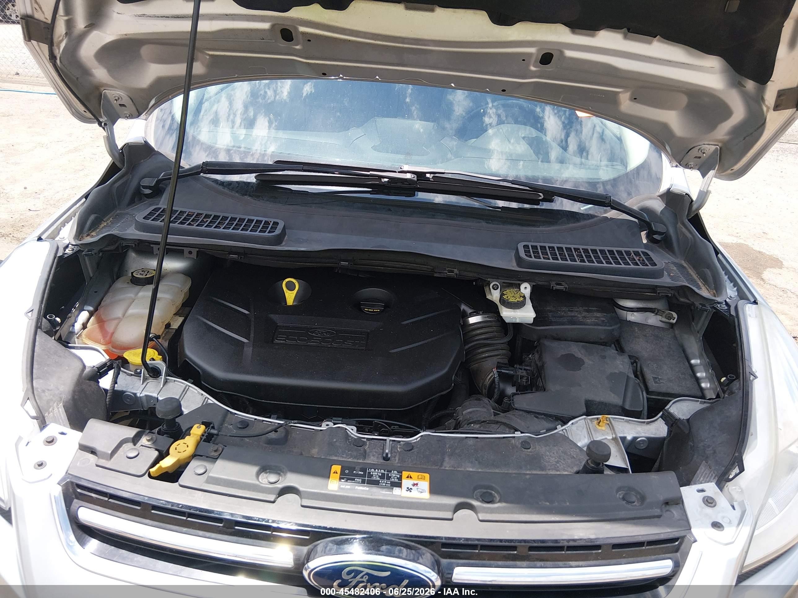 2013 Ford Escape Sel Серебряный vin: 1FMCU9H93DUB88595
