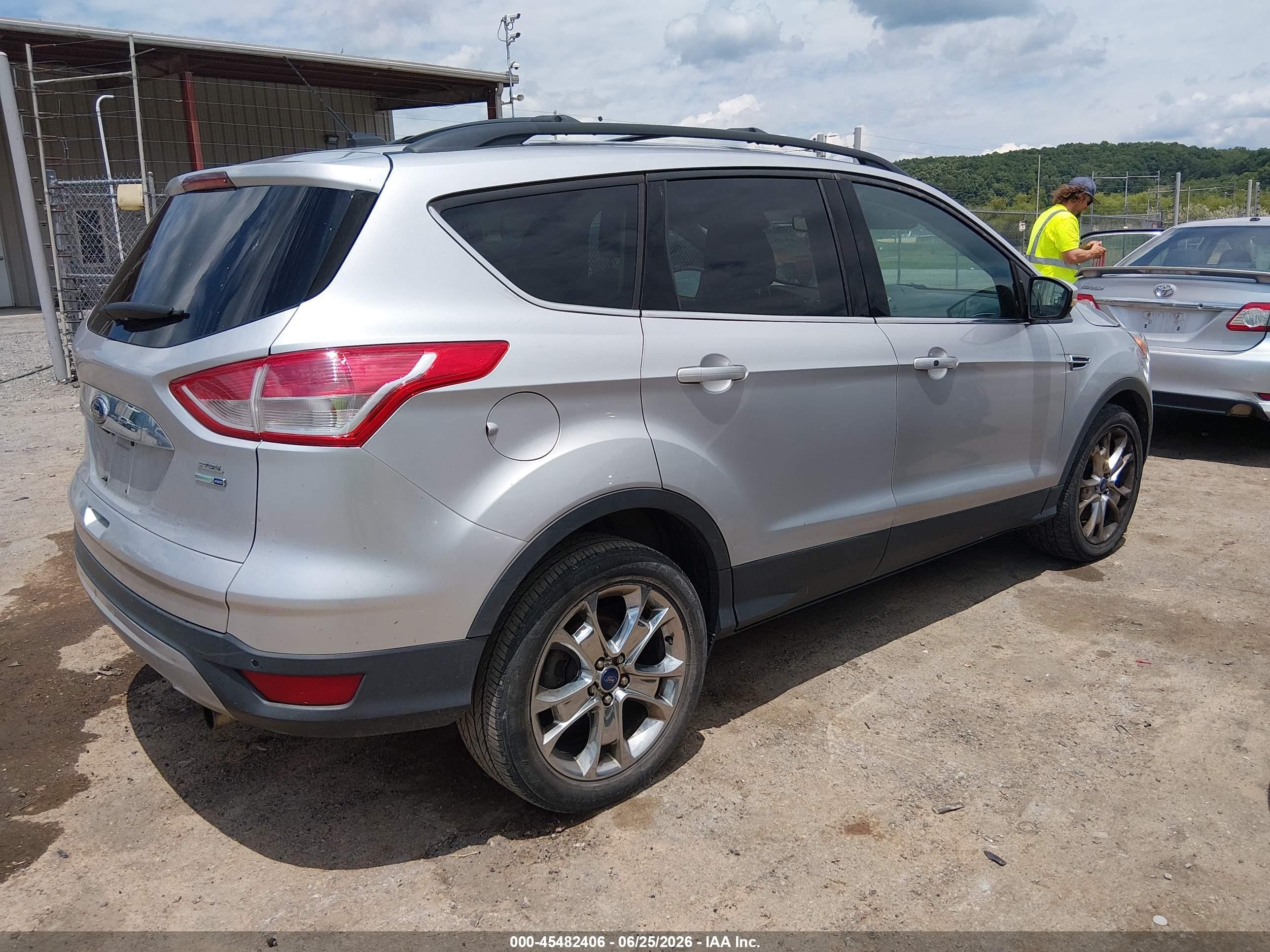 2013 Ford Escape Sel Серебряный vin: 1FMCU9H93DUB88595
