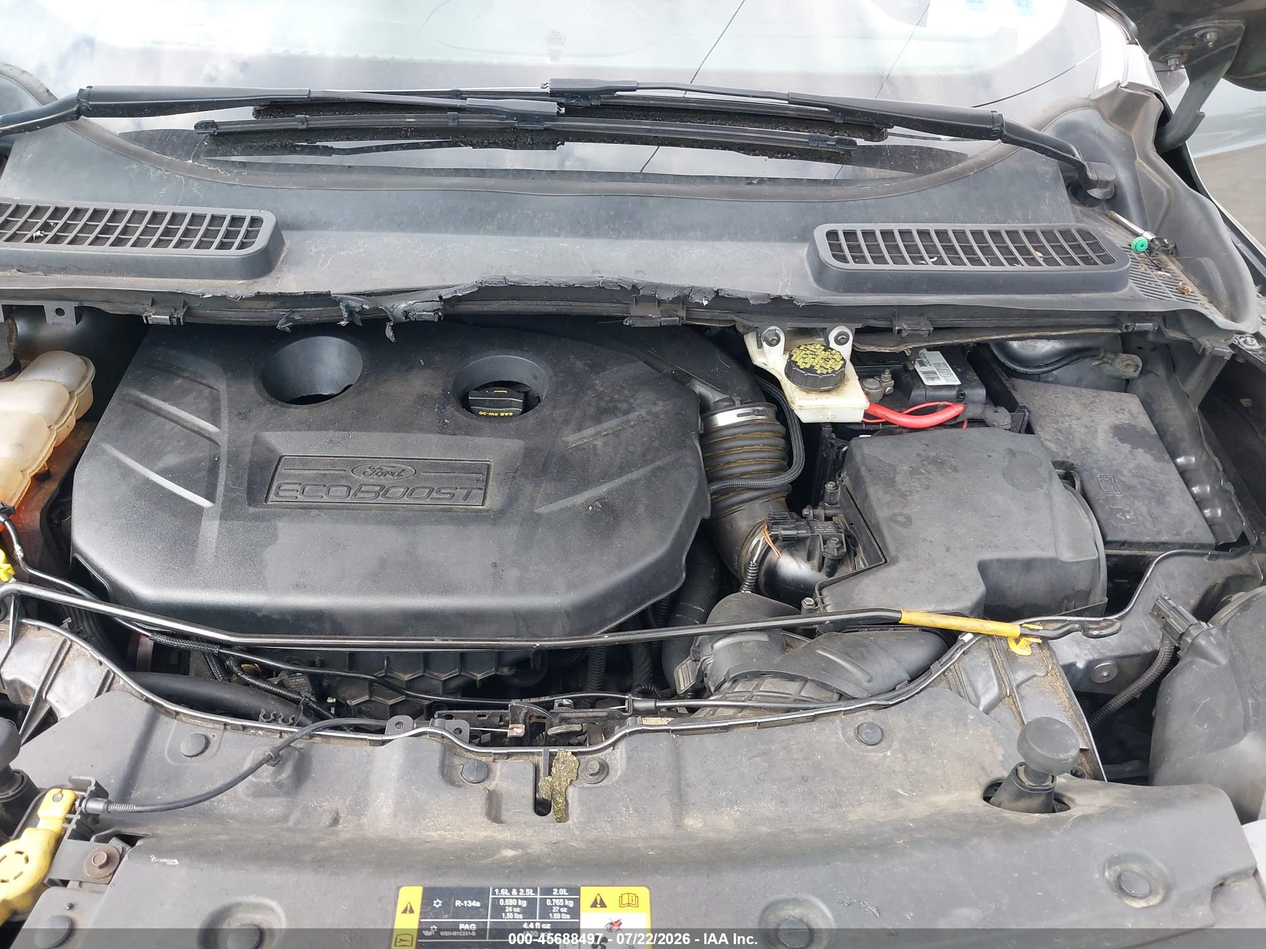 2013 Ford Escape Sel Gray vin: 1FMCU9H93DUC07694