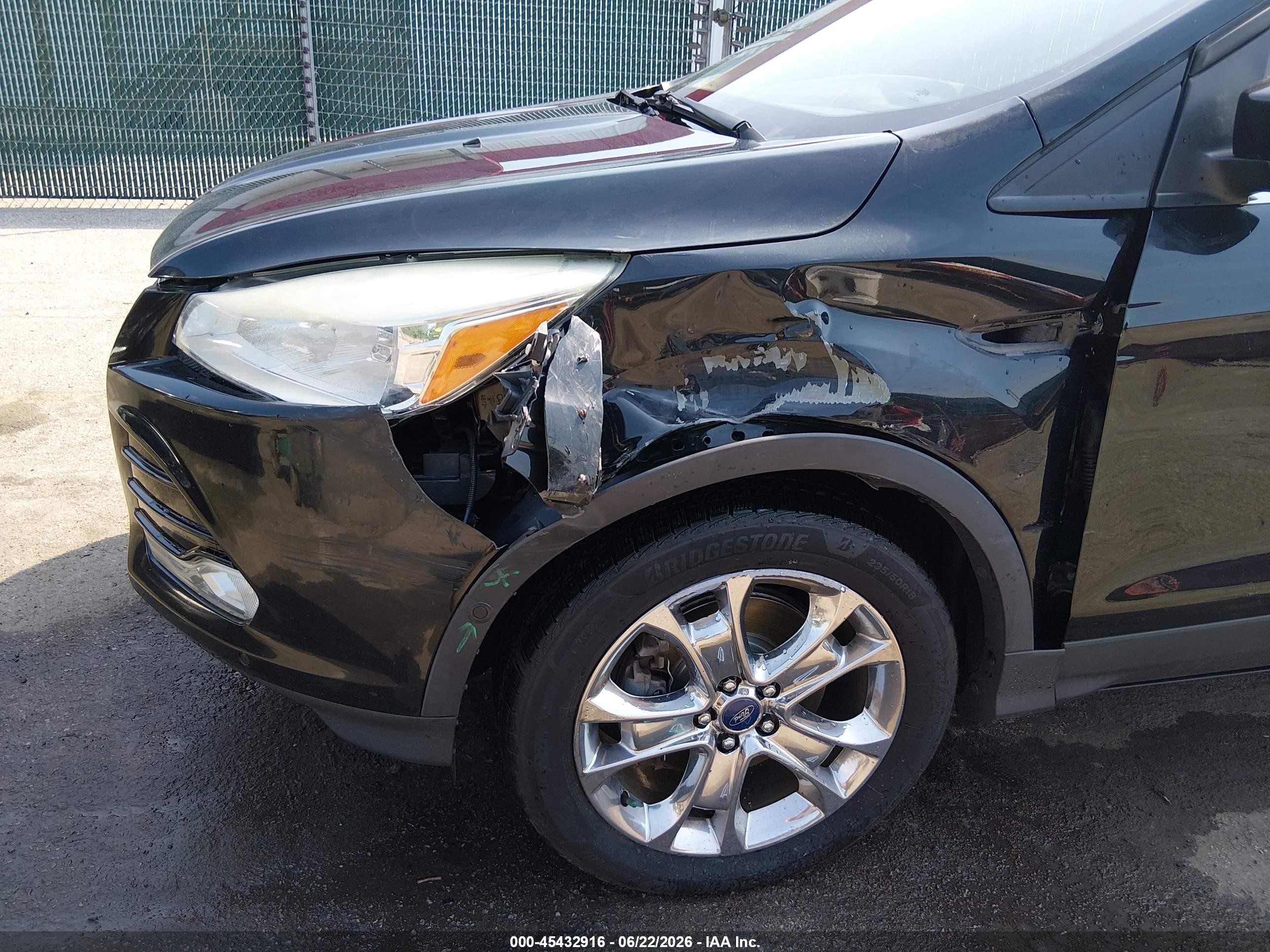2013 Ford Escape Sel Black vin: 1FMCU9H93DUC67894