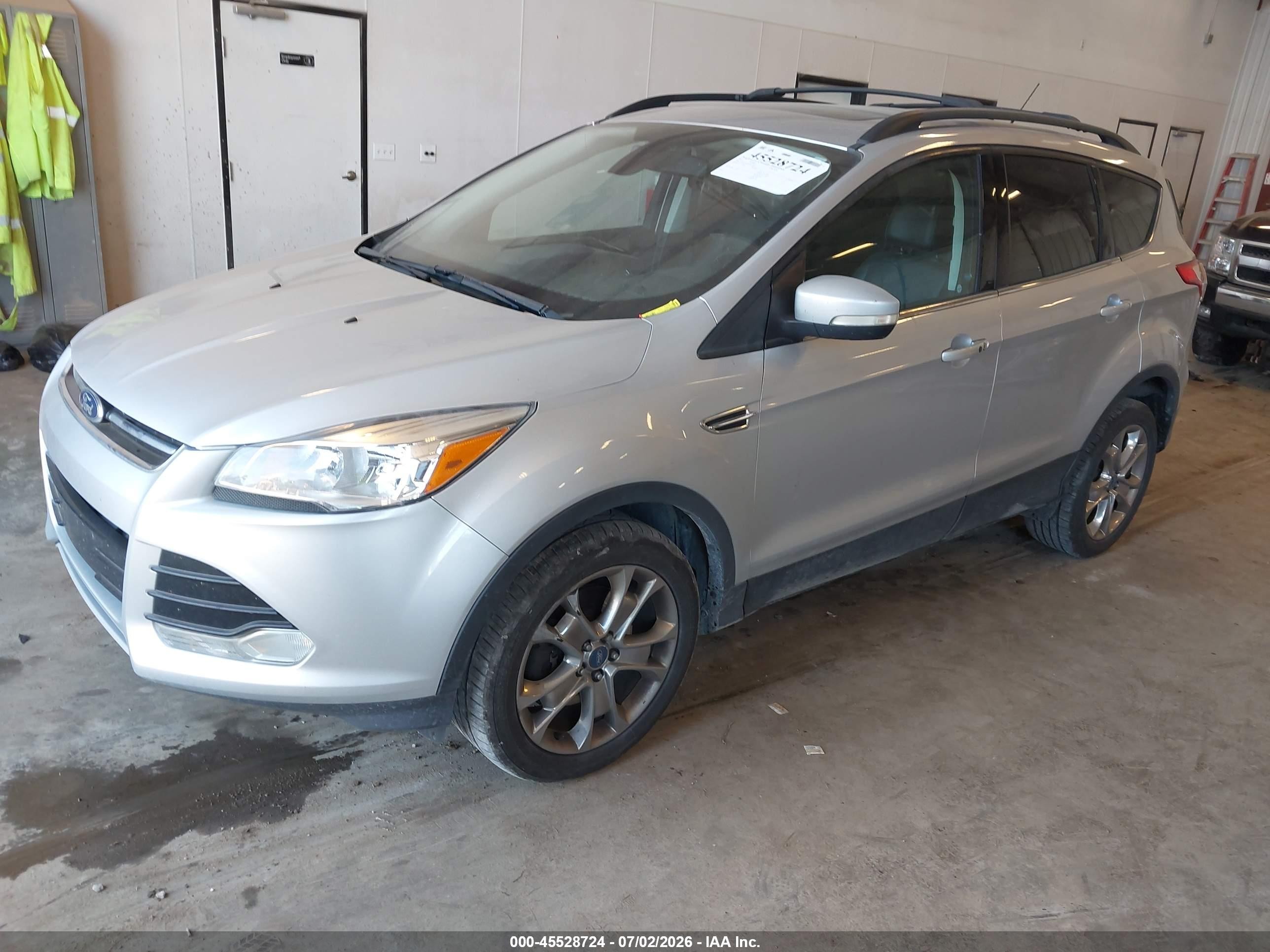 2013 Ford Escape Sel Silver vin: 1FMCU9H93DUC73601