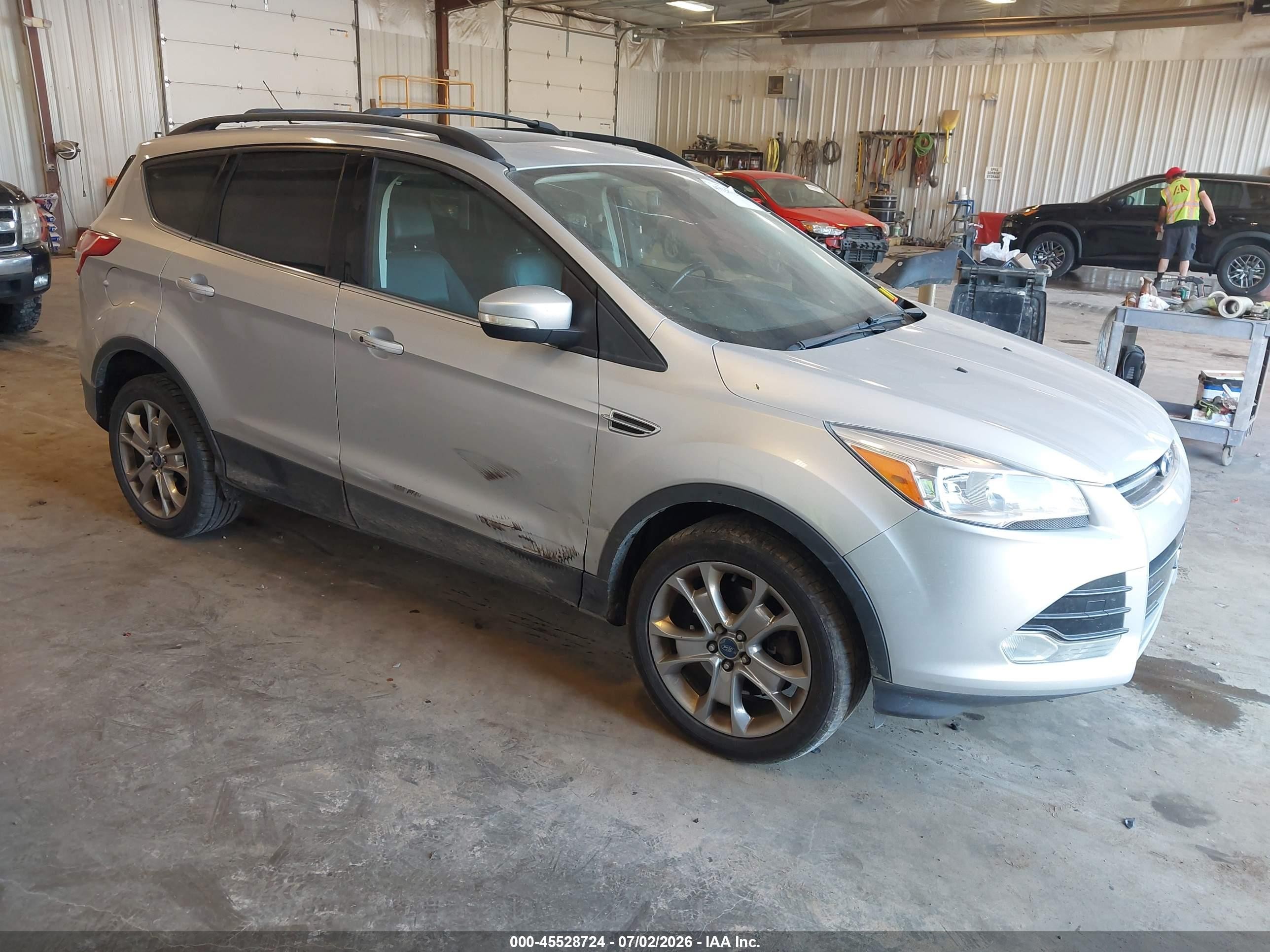 2013 Ford Escape Sel Серебряный vin: 1FMCU9H93DUC73601