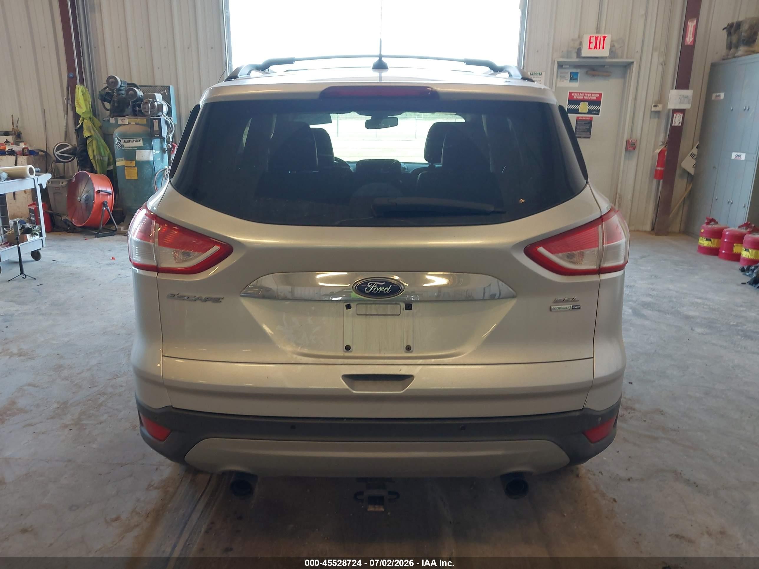 2013 Ford Escape Sel Silver vin: 1FMCU9H93DUC73601