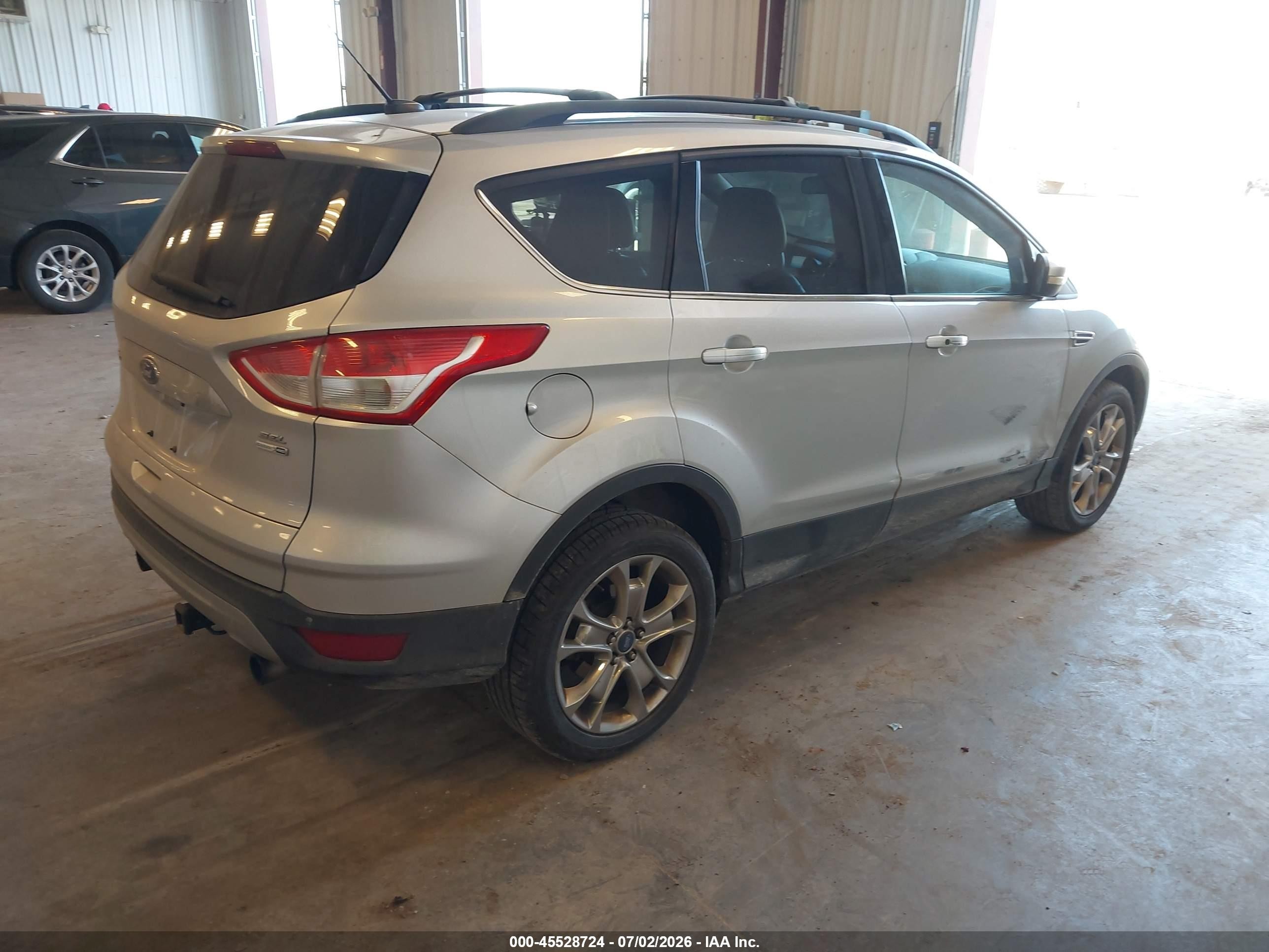 2013 Ford Escape Sel Silver vin: 1FMCU9H93DUC73601