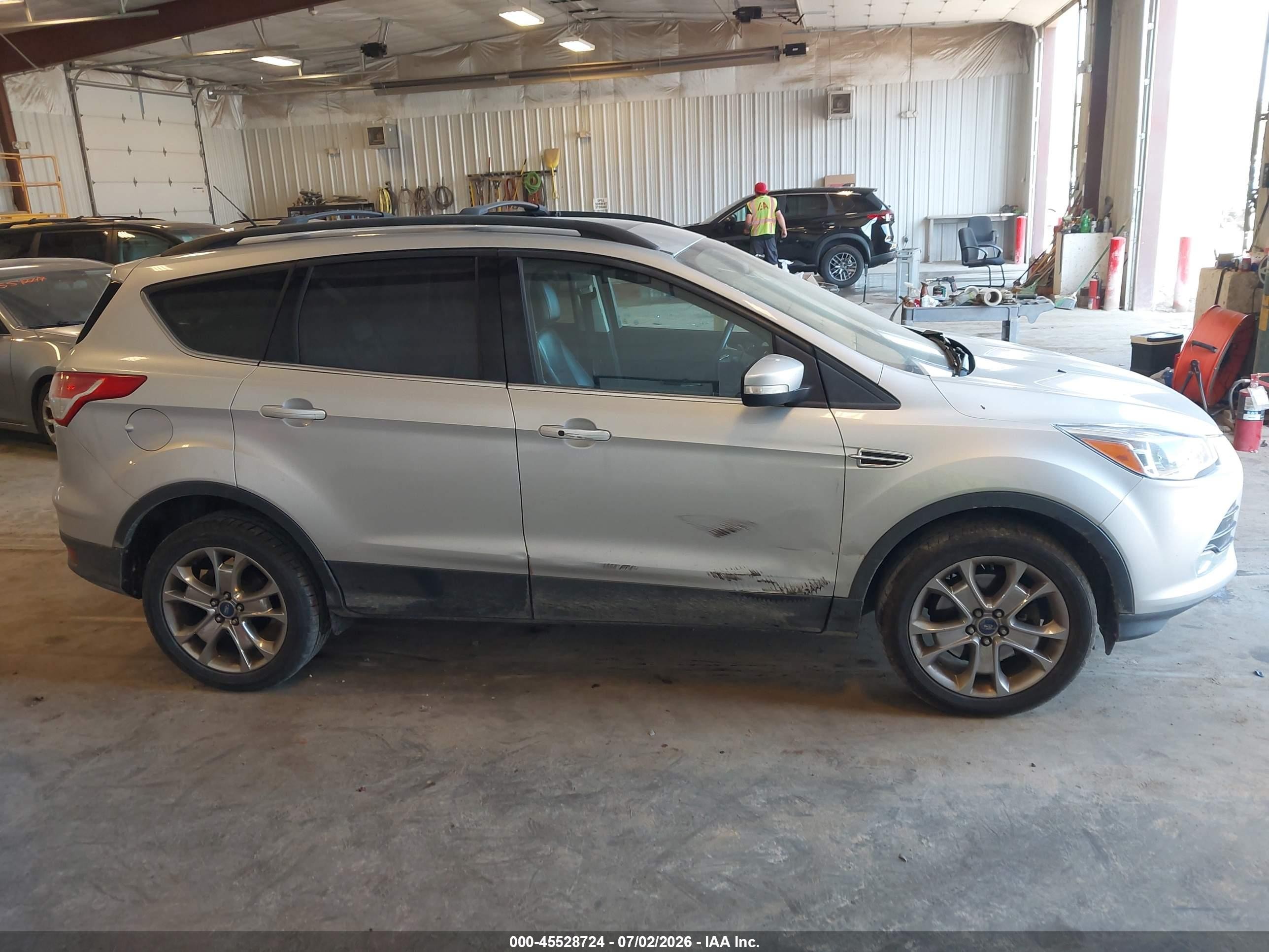 2013 Ford Escape Sel Silver vin: 1FMCU9H93DUC73601