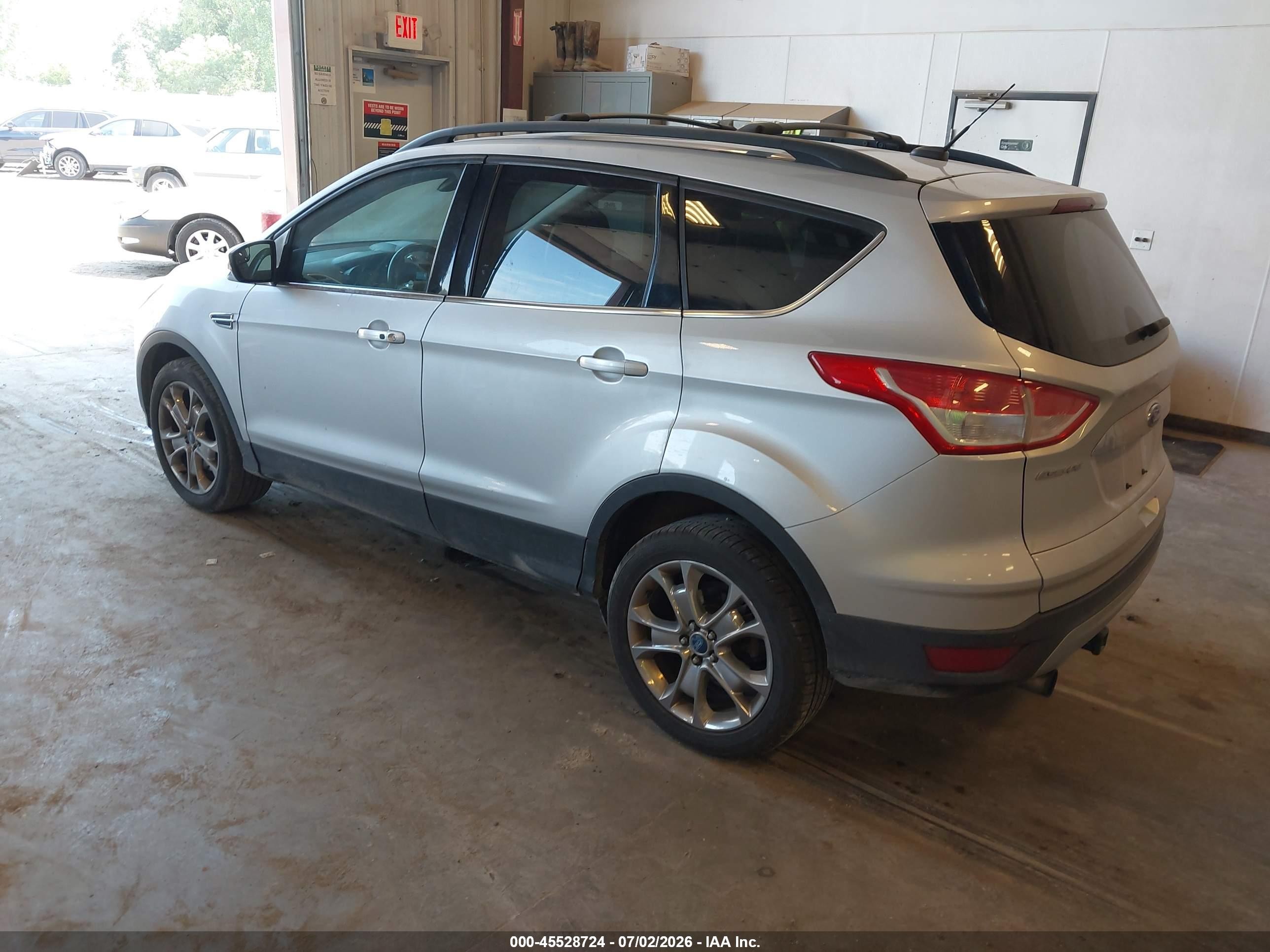 2013 Ford Escape Sel Silver vin: 1FMCU9H93DUC73601