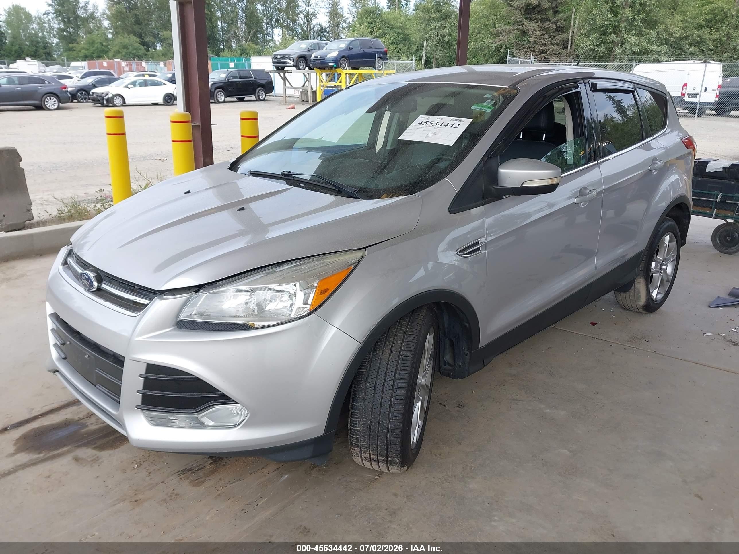 2013 Ford Escape Sel Silver vin: 1FMCU9H93DUD57966