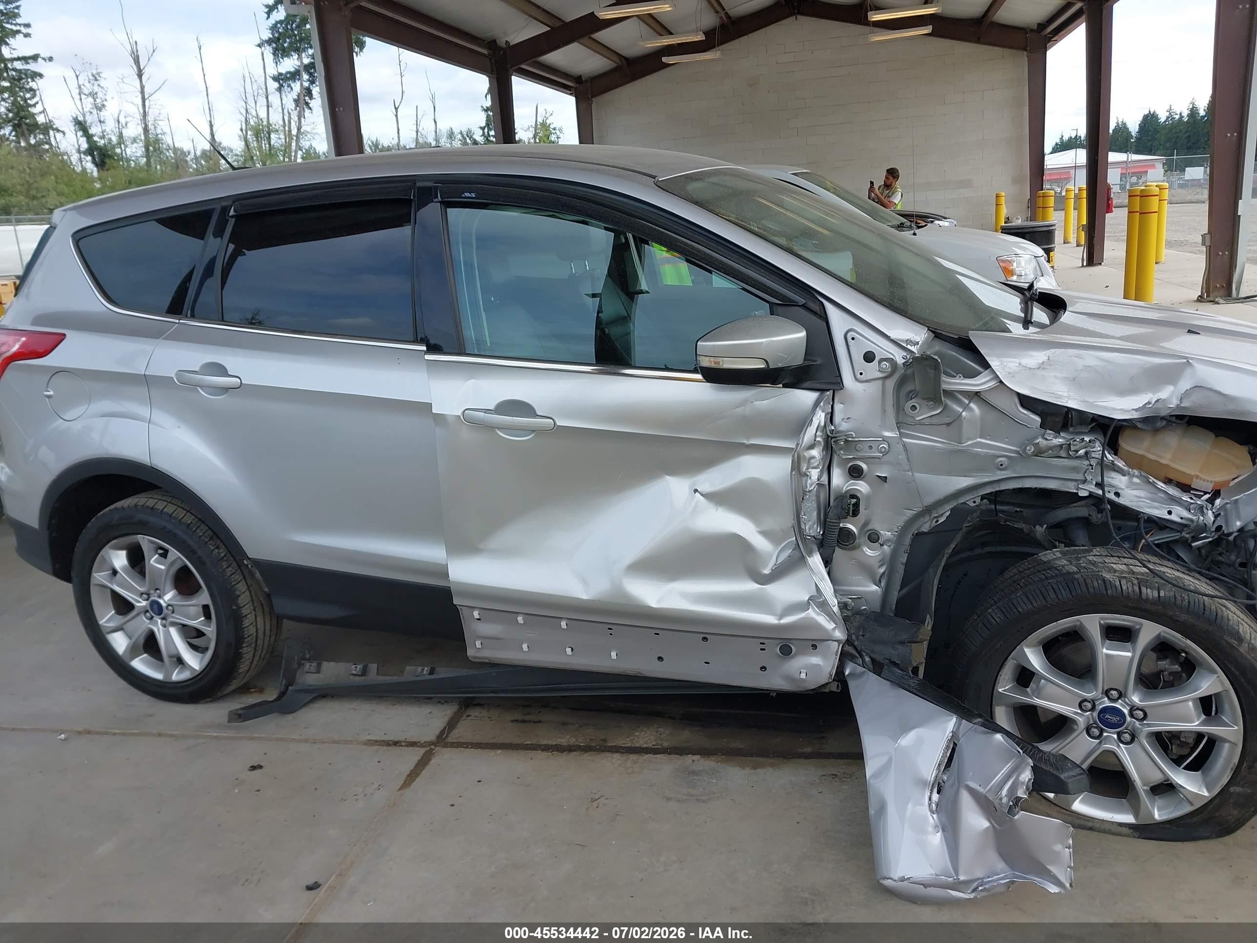 2013 Ford Escape Sel Silver vin: 1FMCU9H93DUD57966