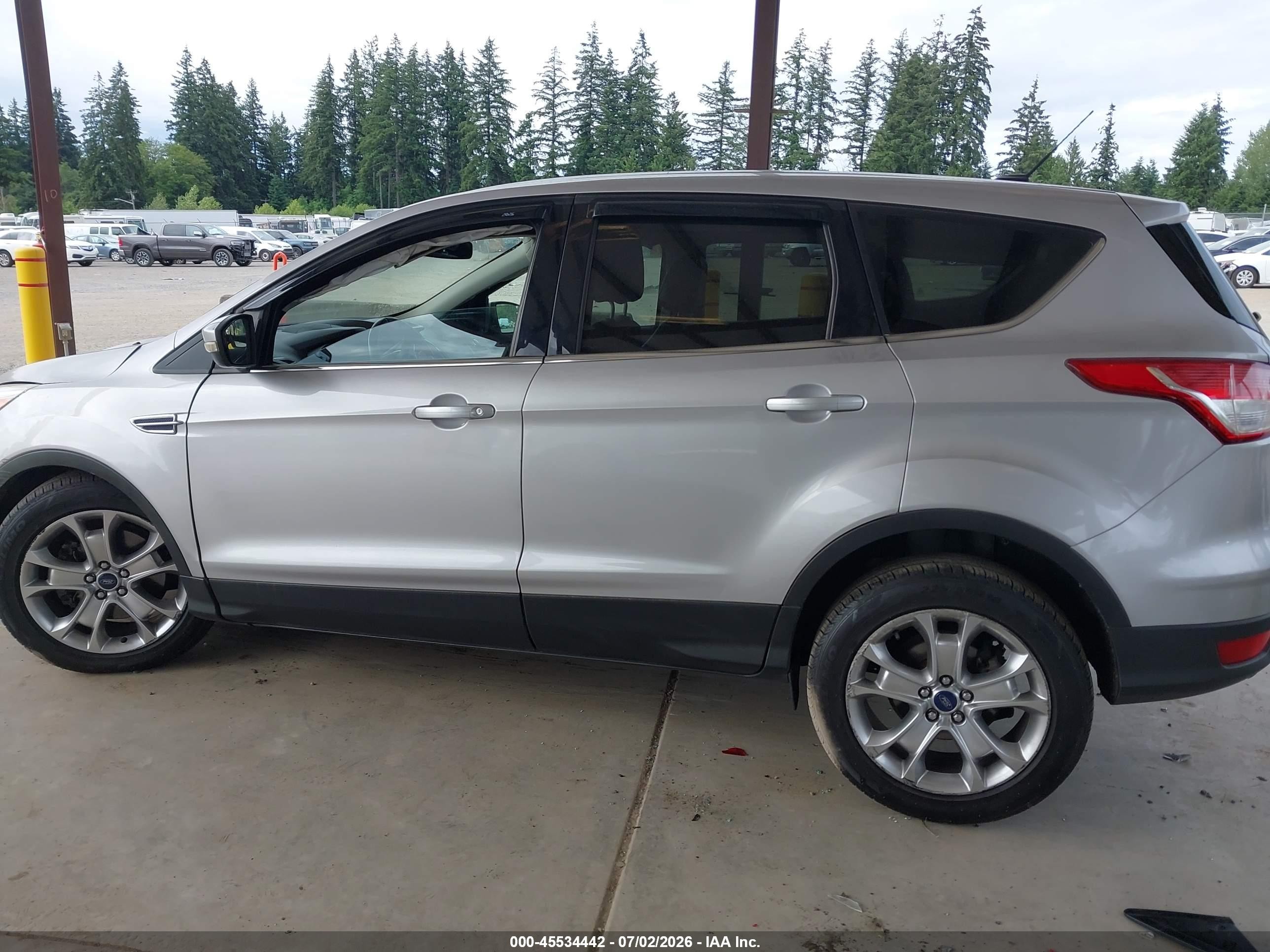 2013 Ford Escape Sel Silver vin: 1FMCU9H93DUD57966