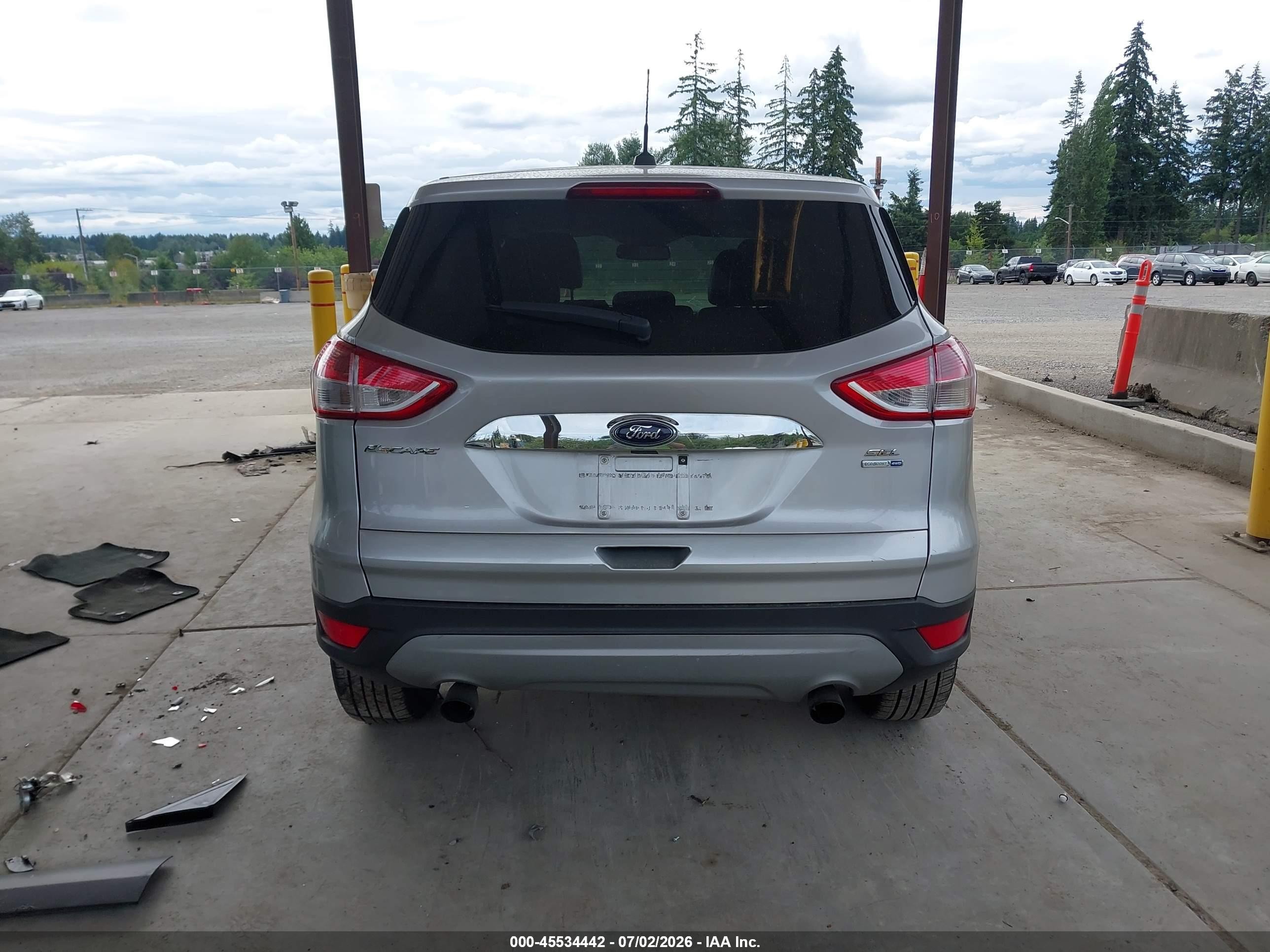 2013 Ford Escape Sel Silver vin: 1FMCU9H93DUD57966