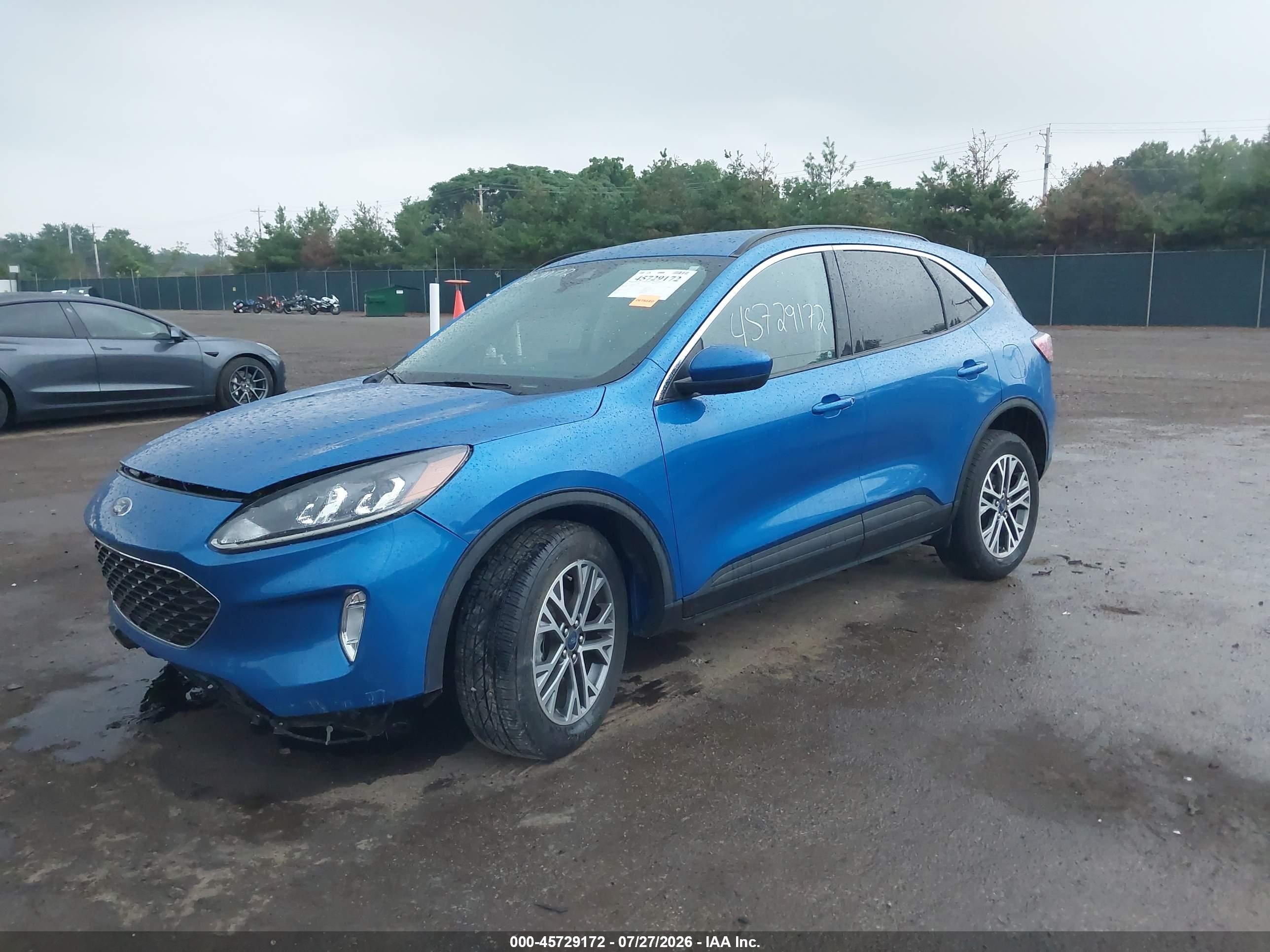 2021 Ford Escape Sel Blue vin: 1FMCU9H93MUB31278