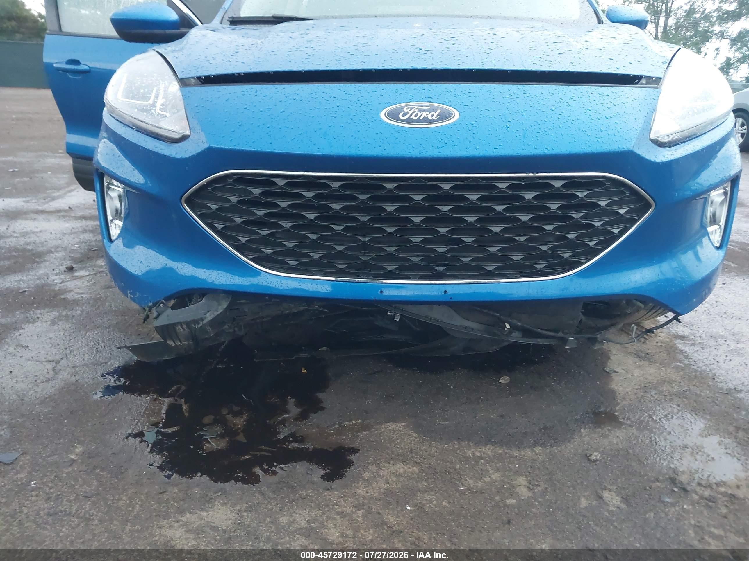 2021 Ford Escape Sel Blue vin: 1FMCU9H93MUB31278