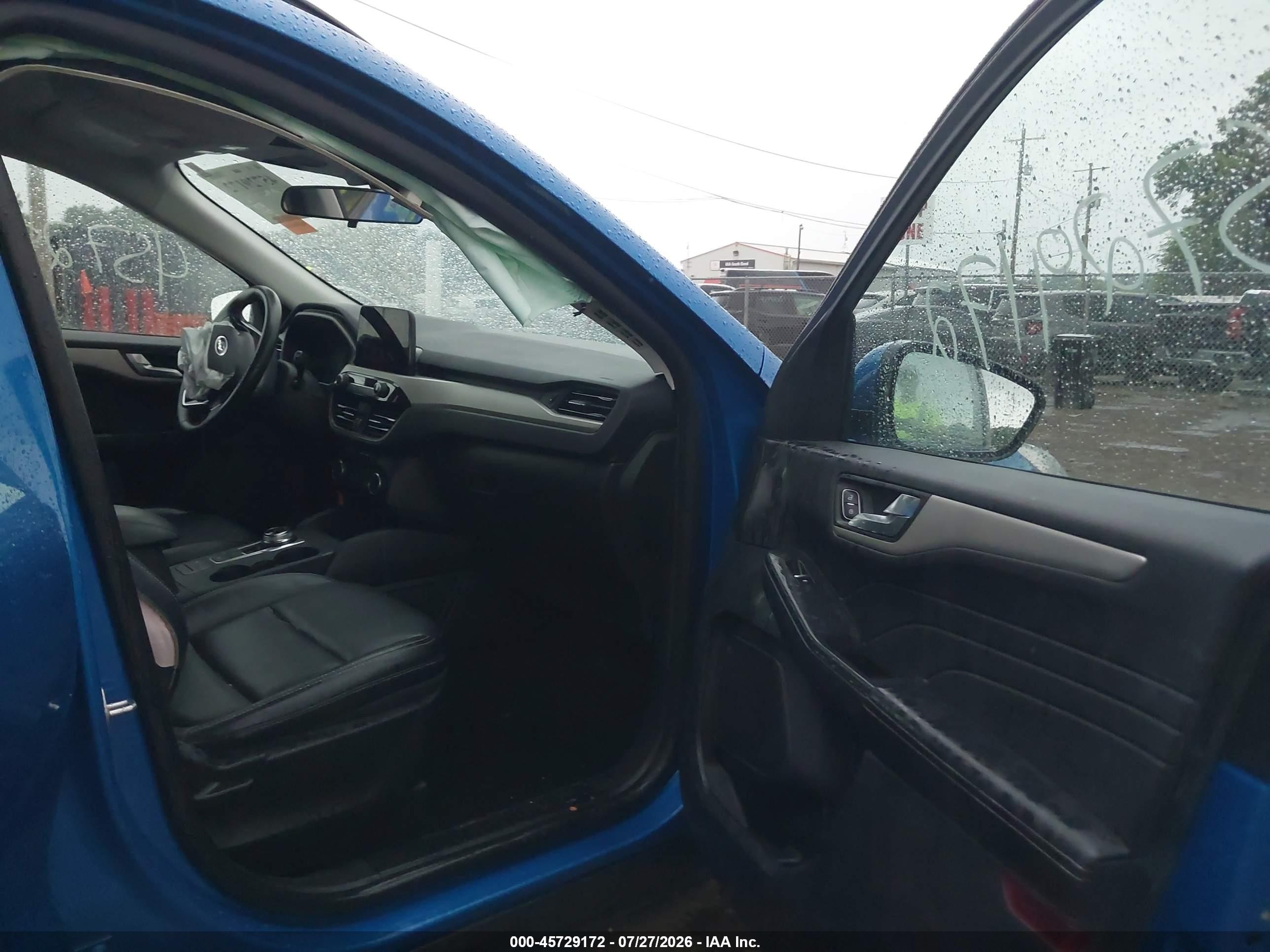 2021 Ford Escape Sel Blue vin: 1FMCU9H93MUB31278