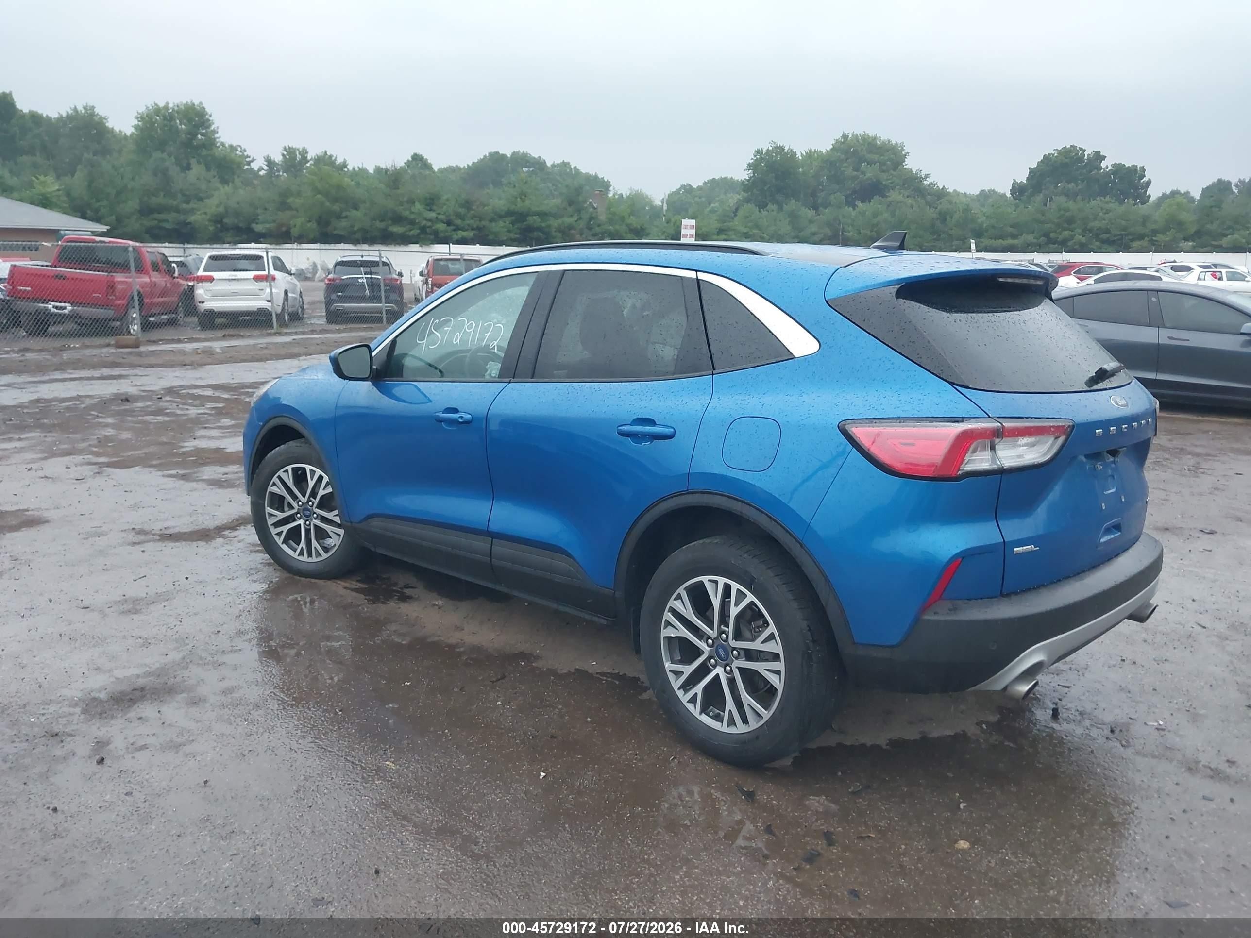 2021 Ford Escape Sel Blue vin: 1FMCU9H93MUB31278