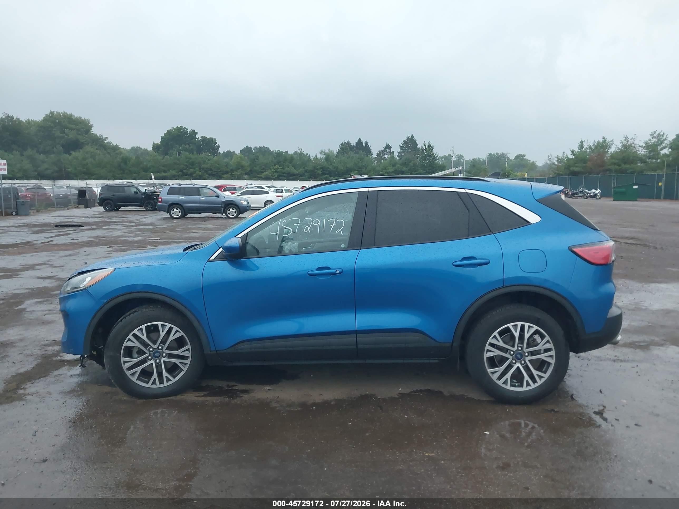 2021 Ford Escape Sel Blue vin: 1FMCU9H93MUB31278