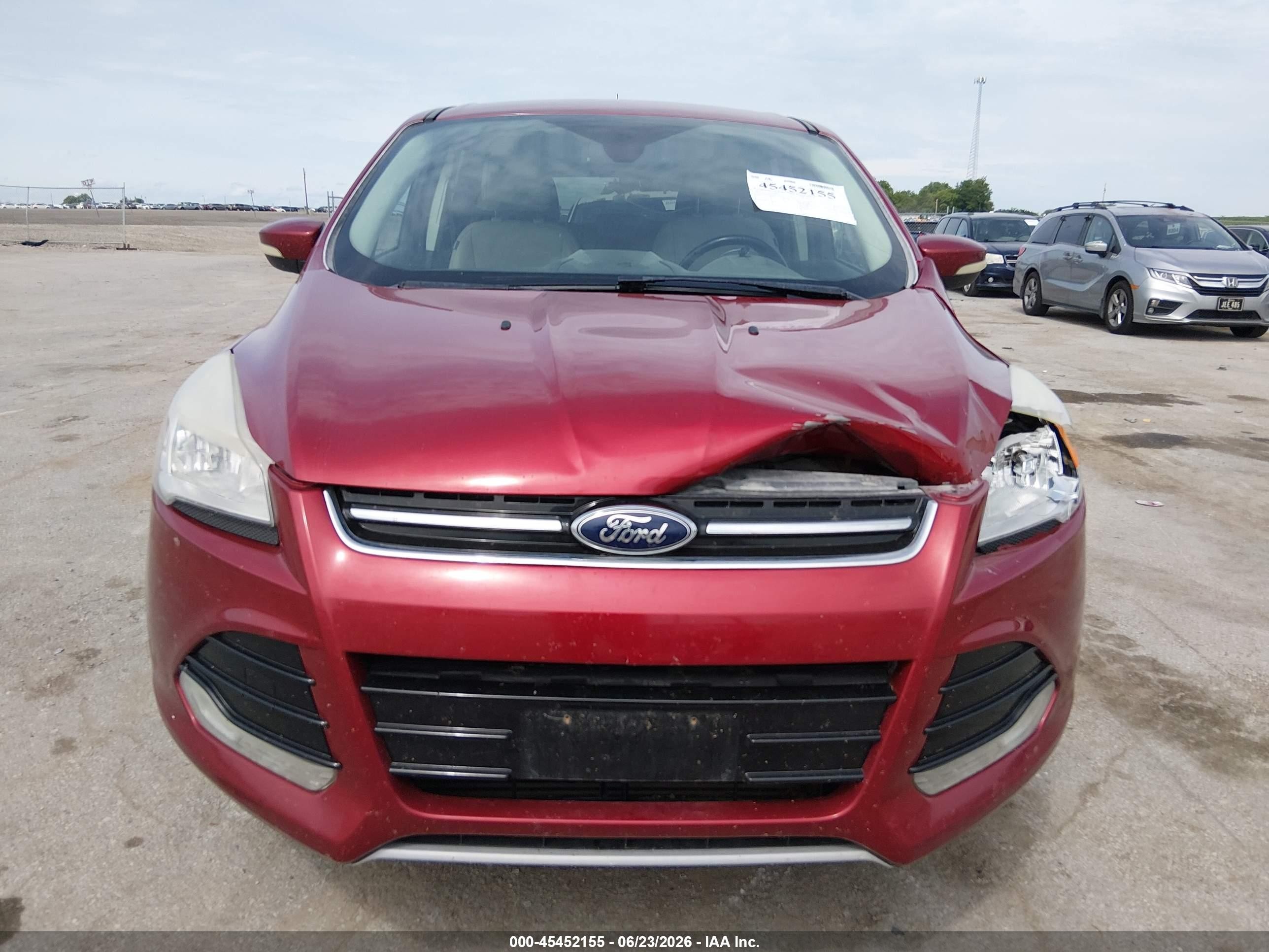 2013 Ford Escape Sel Red vin: 1FMCU9H94DUA10792