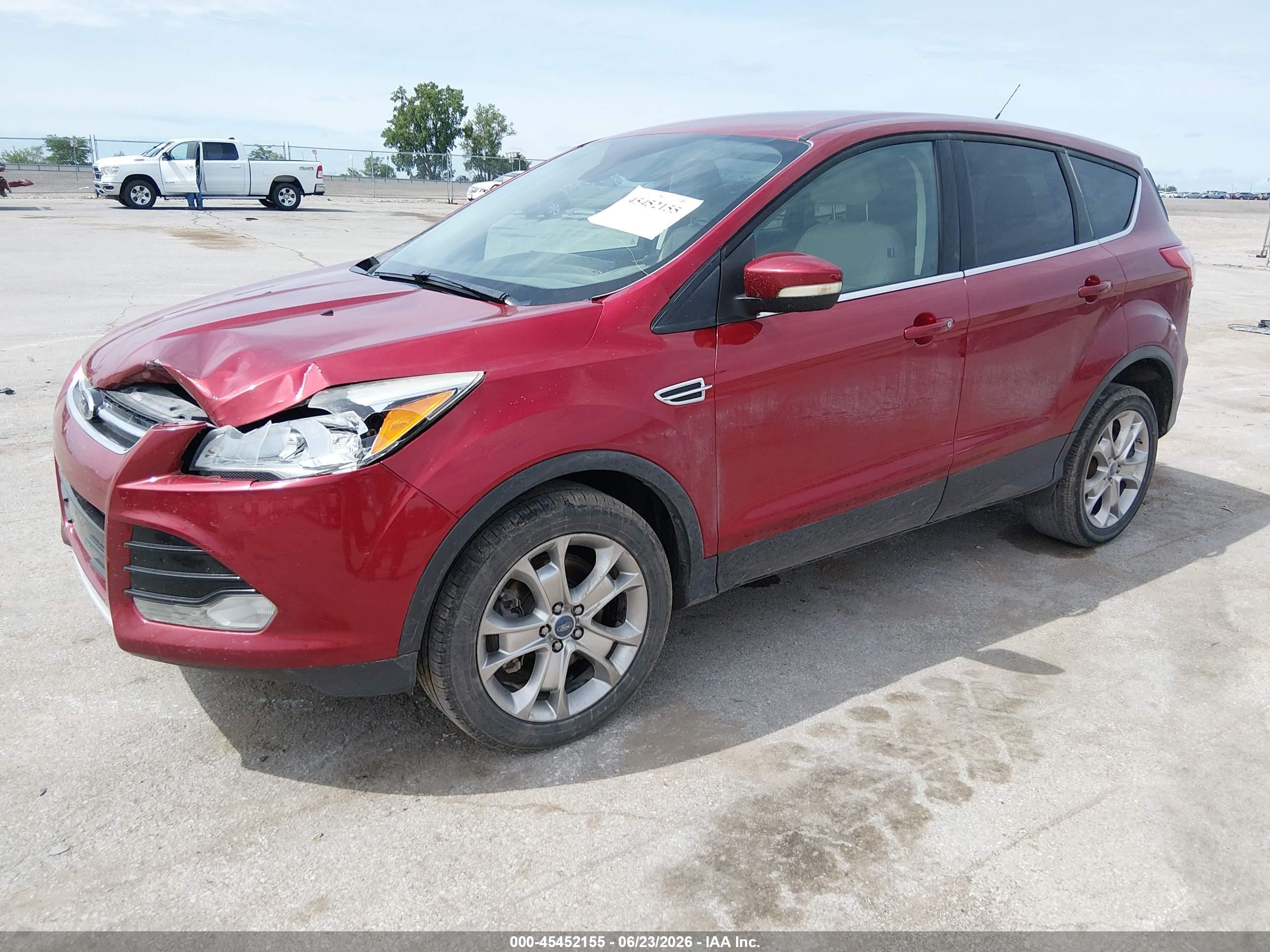 2013 Ford Escape Sel Red vin: 1FMCU9H94DUA10792