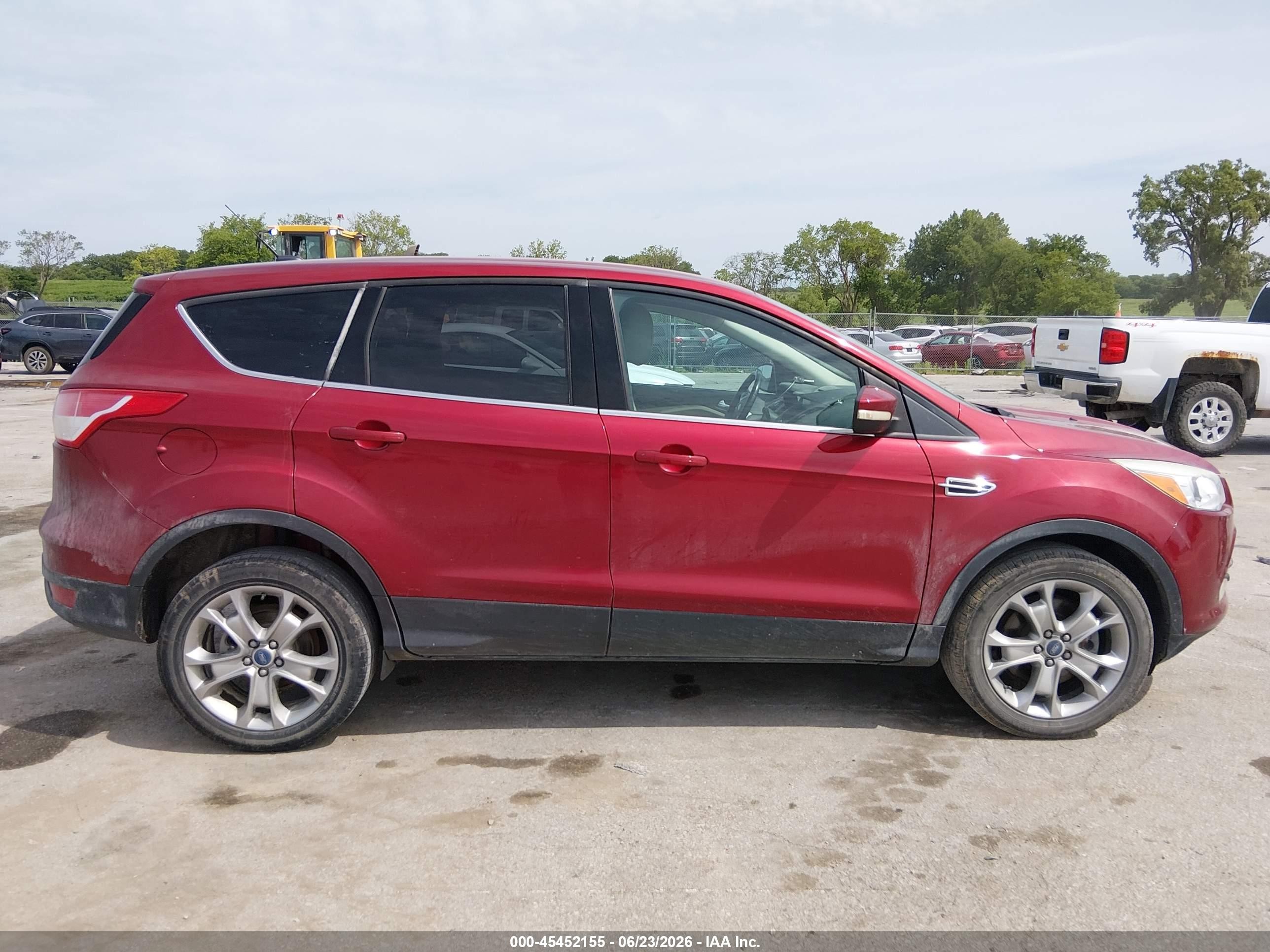 2013 Ford Escape Sel Red vin: 1FMCU9H94DUA10792