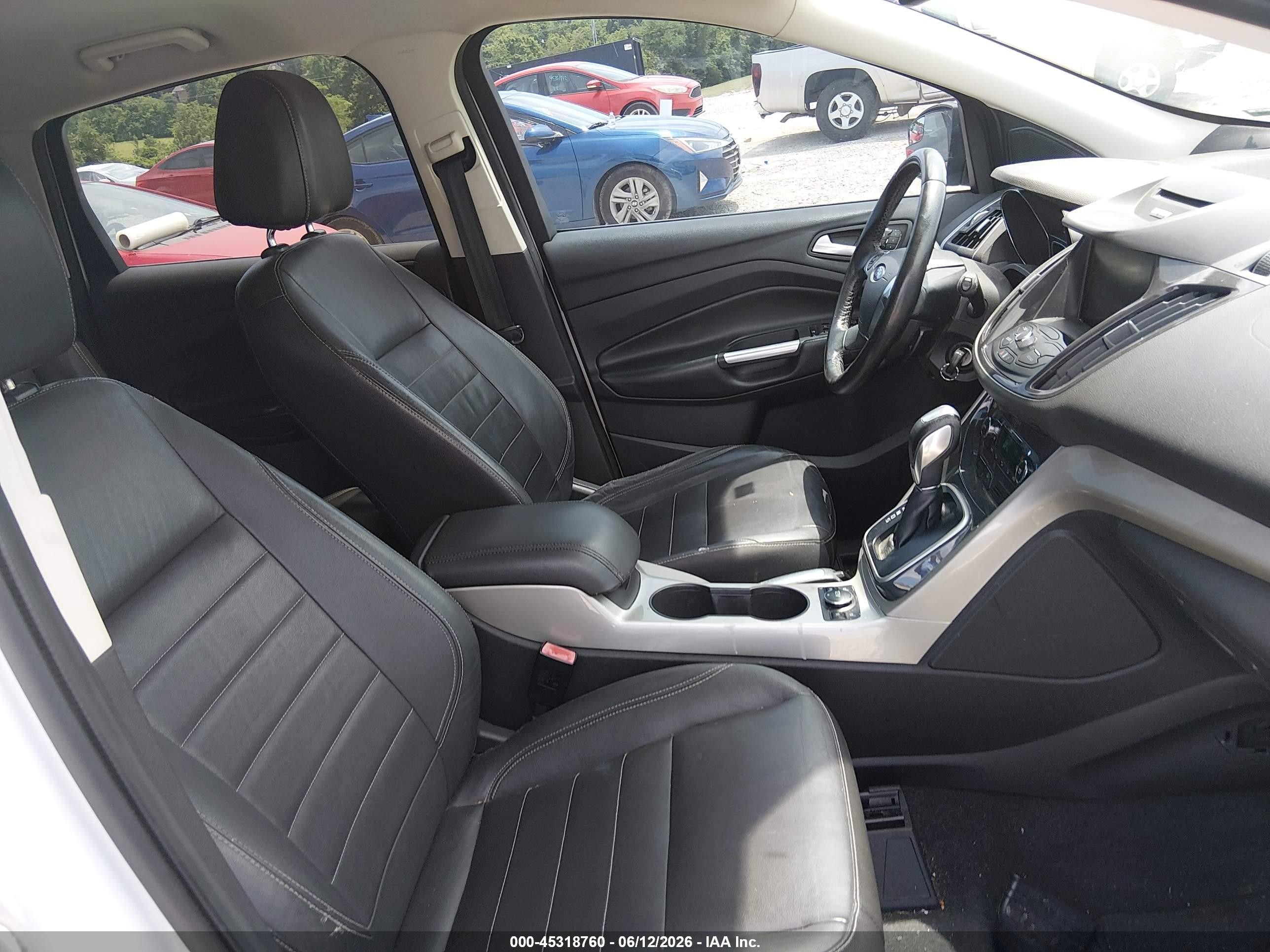 2013 Ford Escape Sel White vin: 1FMCU9H94DUB66296