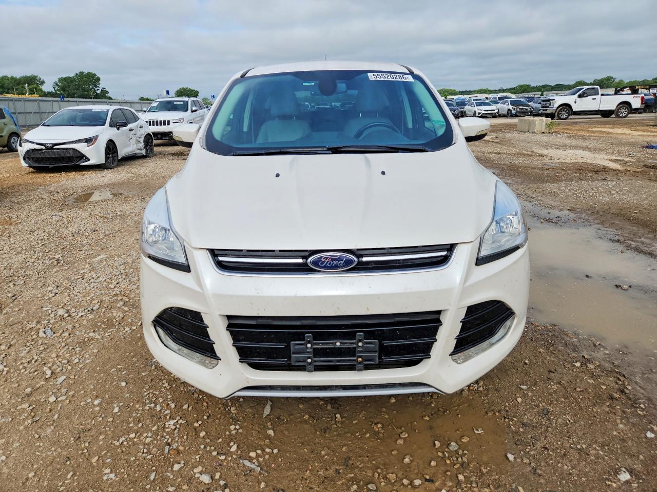 2013 Ford Escape Sel White vin: 1FMCU9H94DUB86113