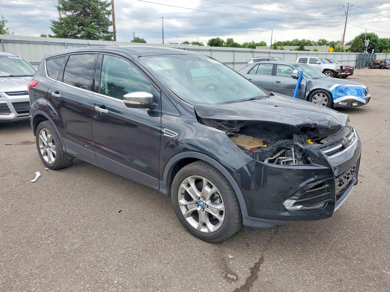 2013 Ford Escape Sel Black vin: 1FMCU9H94DUC36637