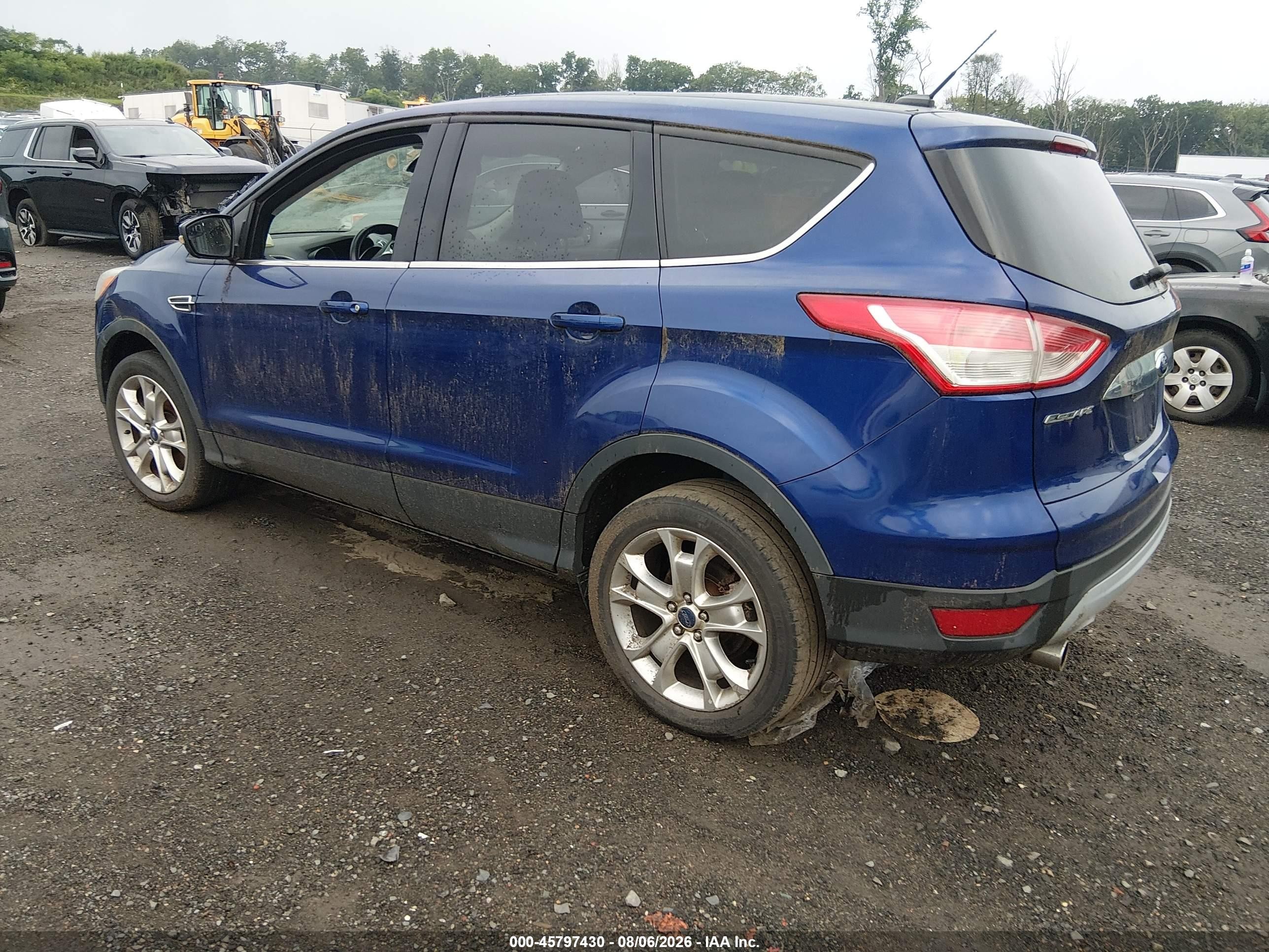 2013 Ford Escape Sel Blue vin: 1FMCU9H94DUC79665