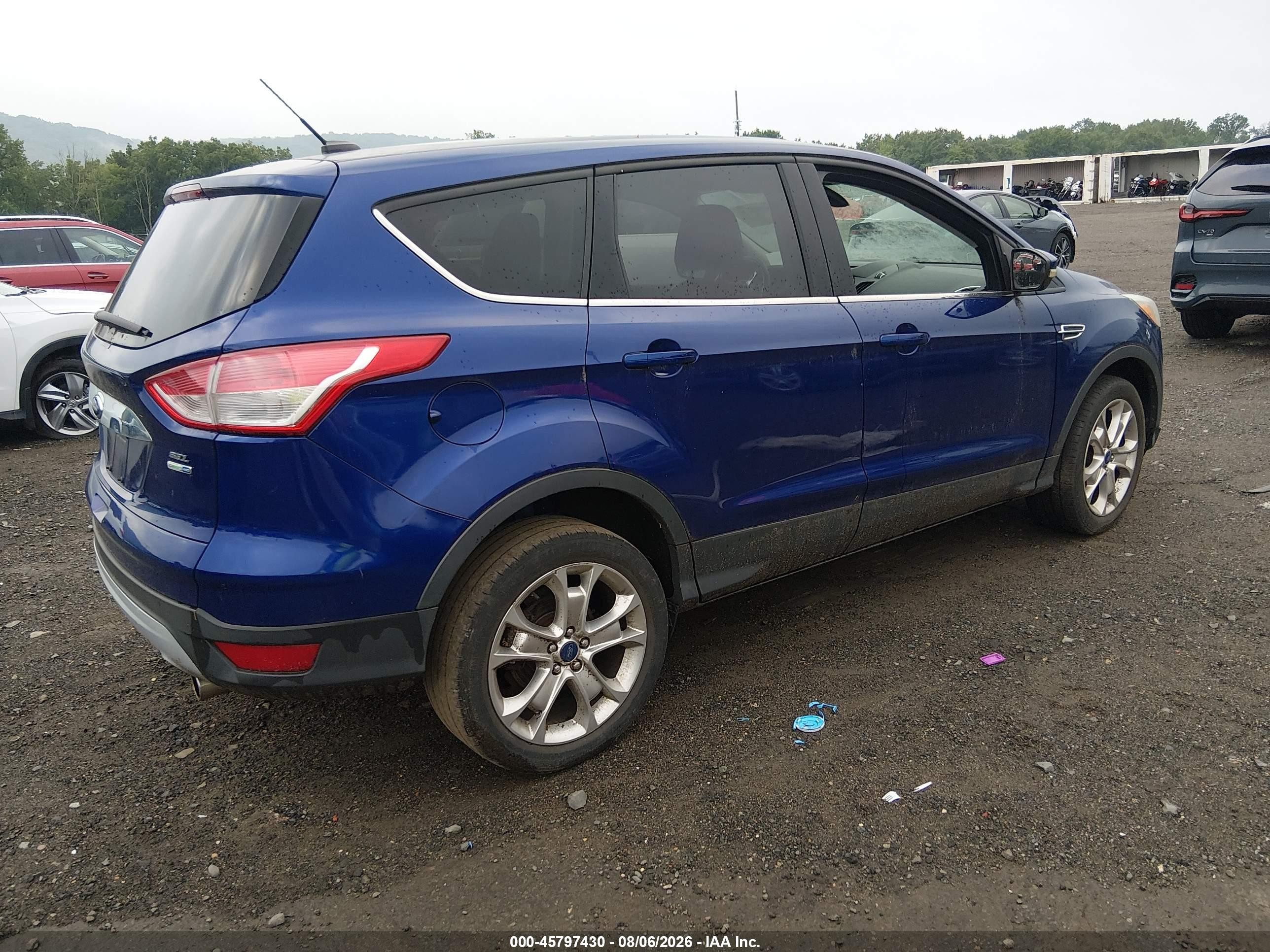 2013 Ford Escape Sel Blue vin: 1FMCU9H94DUC79665