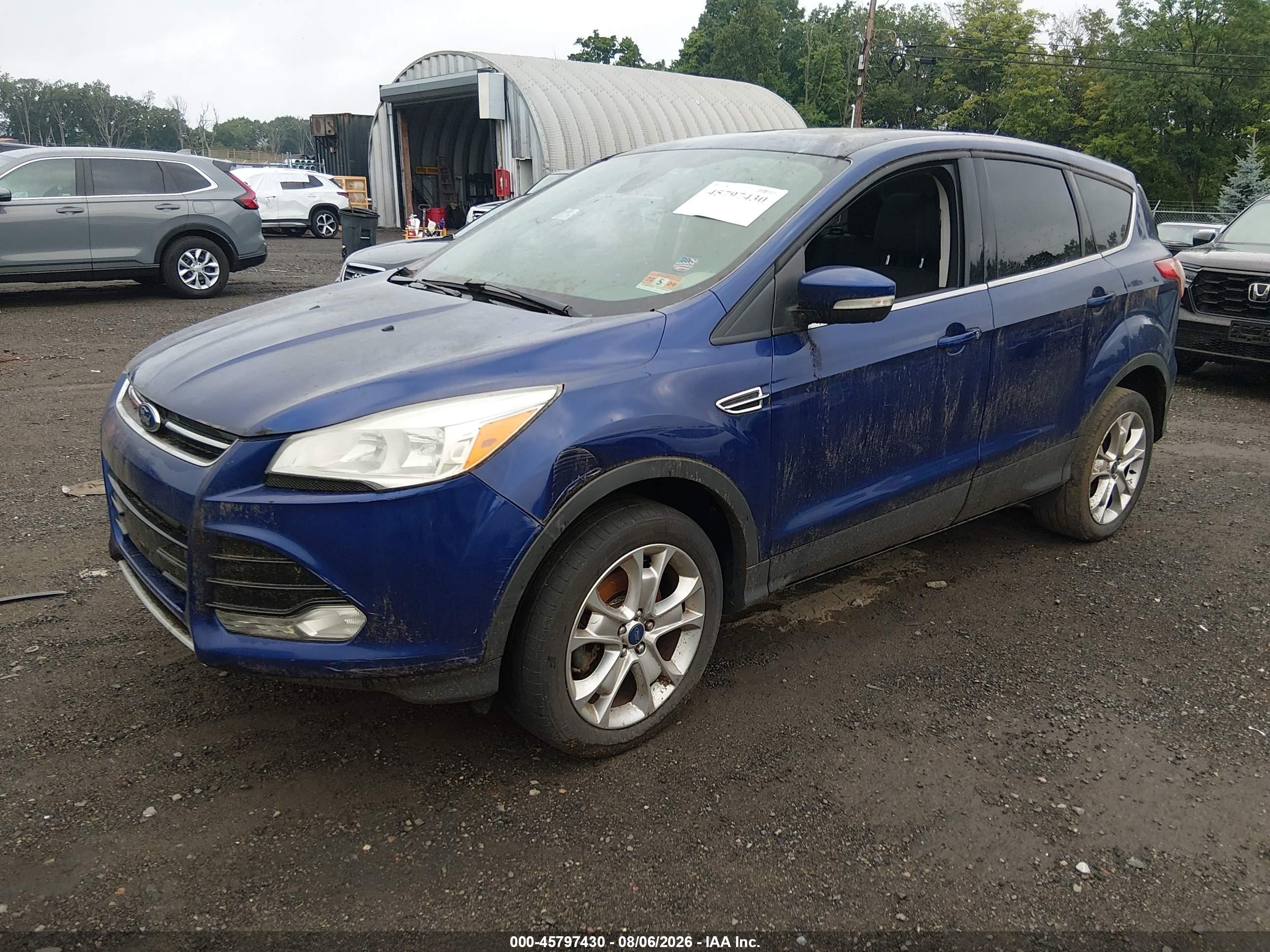 2013 Ford Escape Sel Blue vin: 1FMCU9H94DUC79665